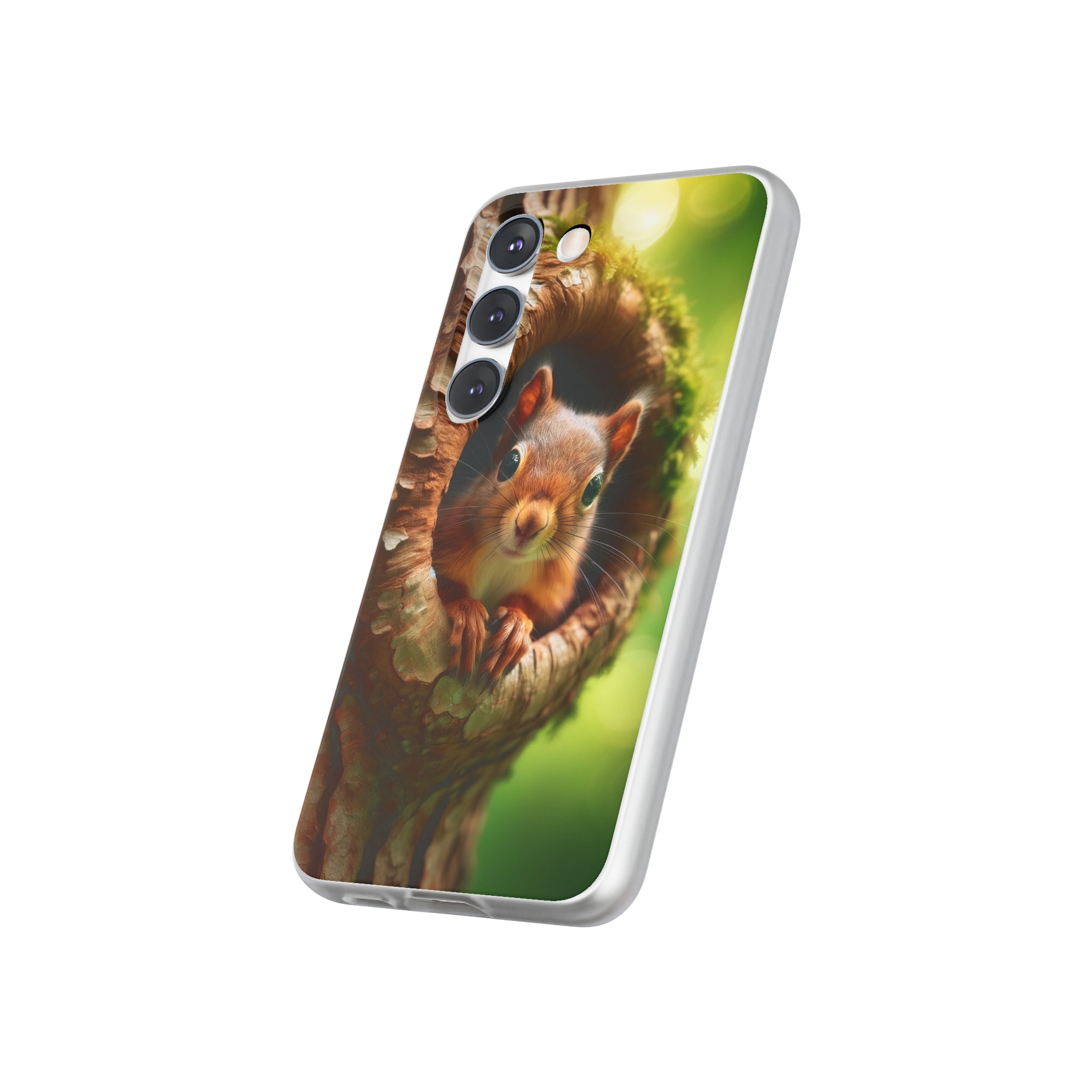 Squirrel in a treehole - Flexi Case (Samsung only)