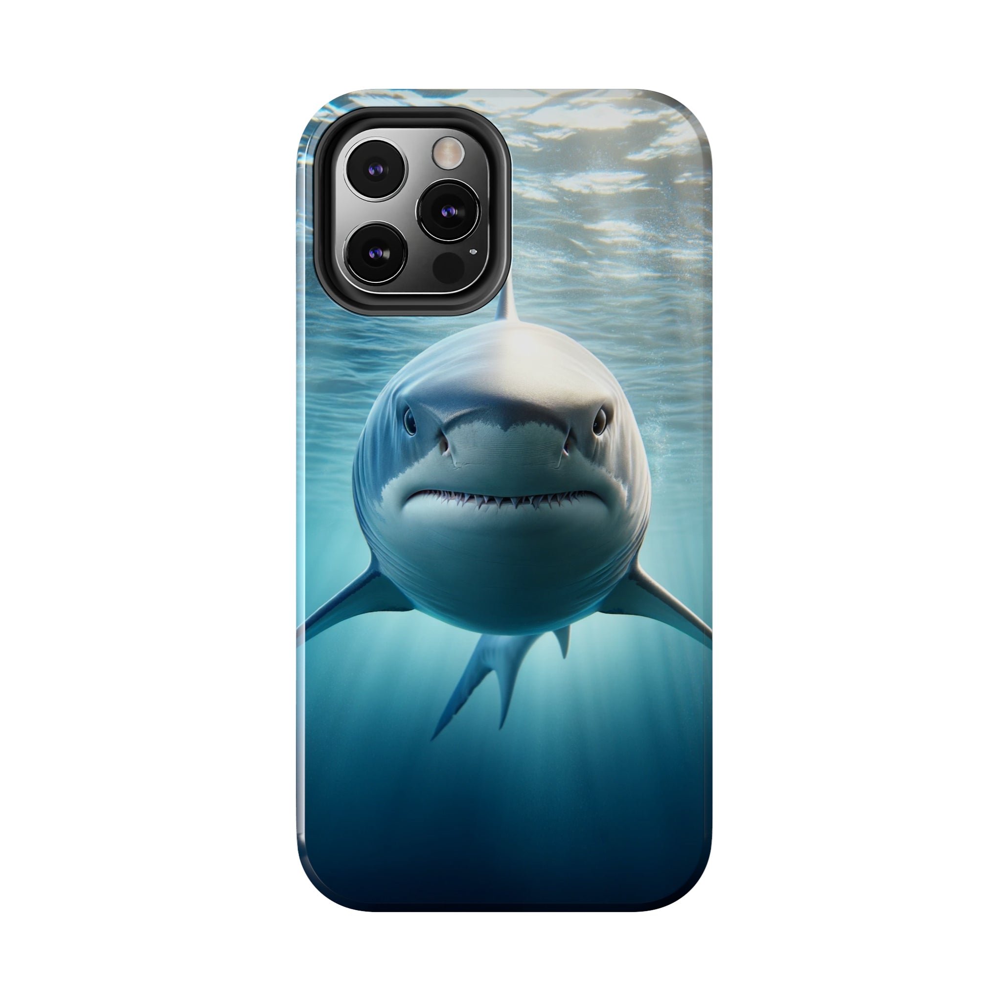 Curious shark - Tough Phone Case