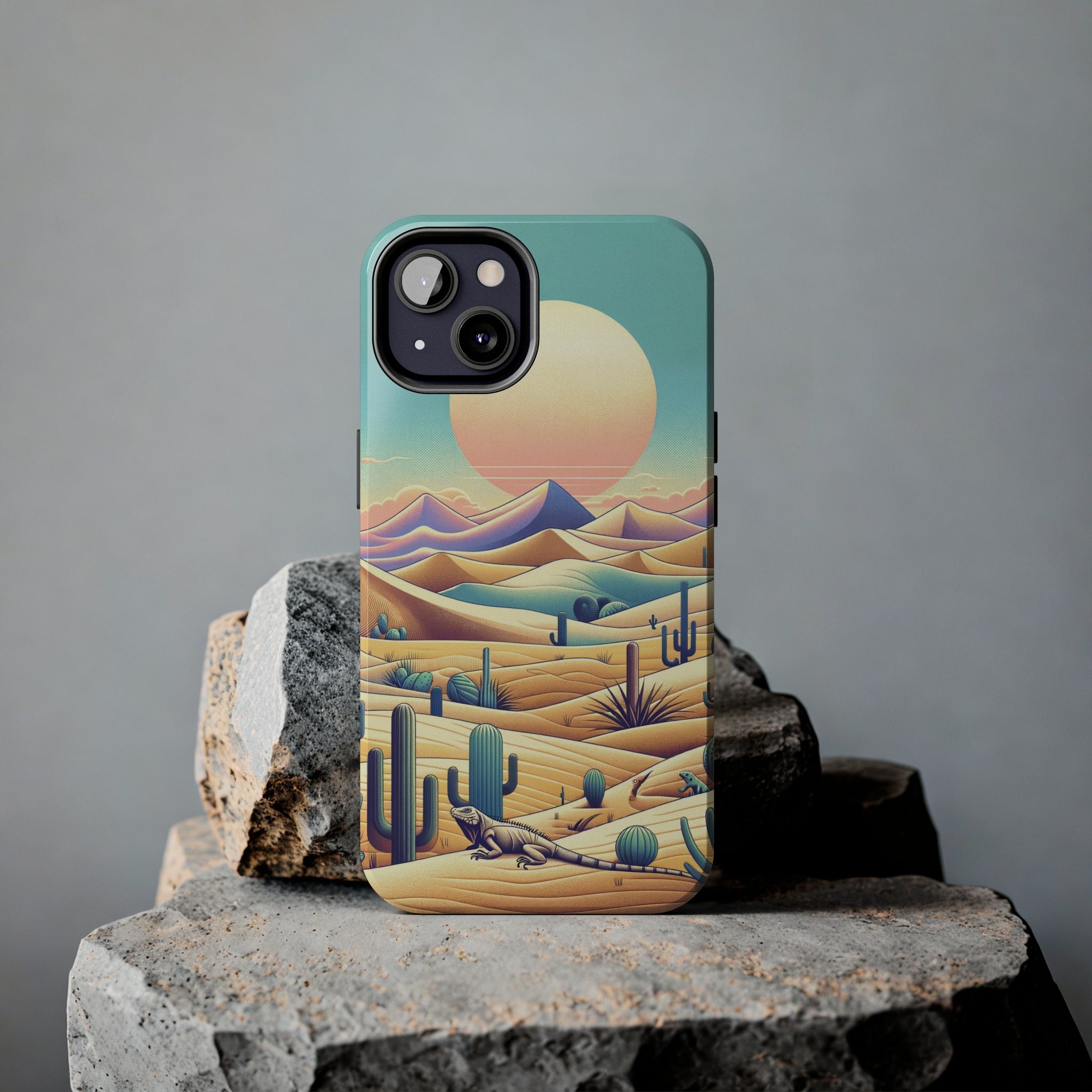 Iguana in the desert 2 - Tough Phone Case