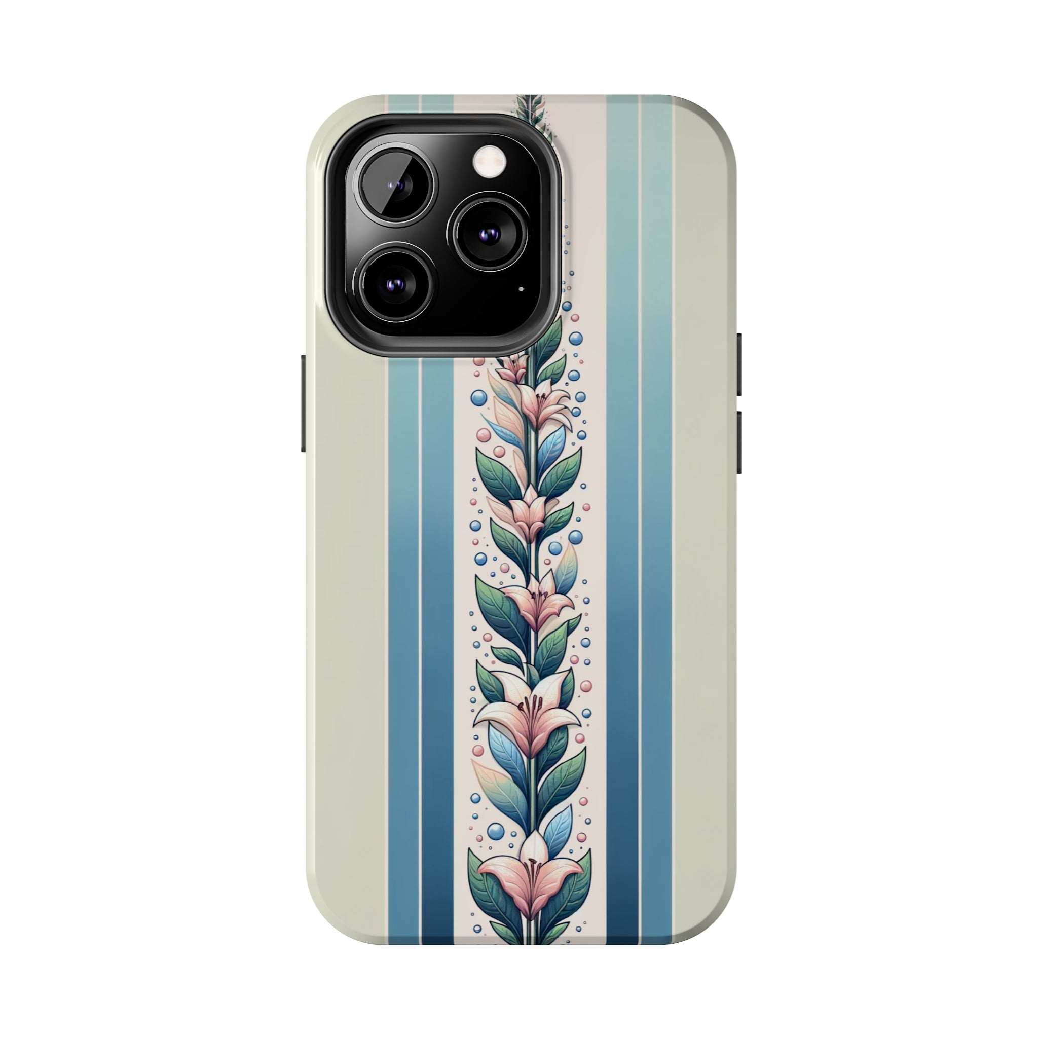 Lilies and leaves - Tough Phone Case