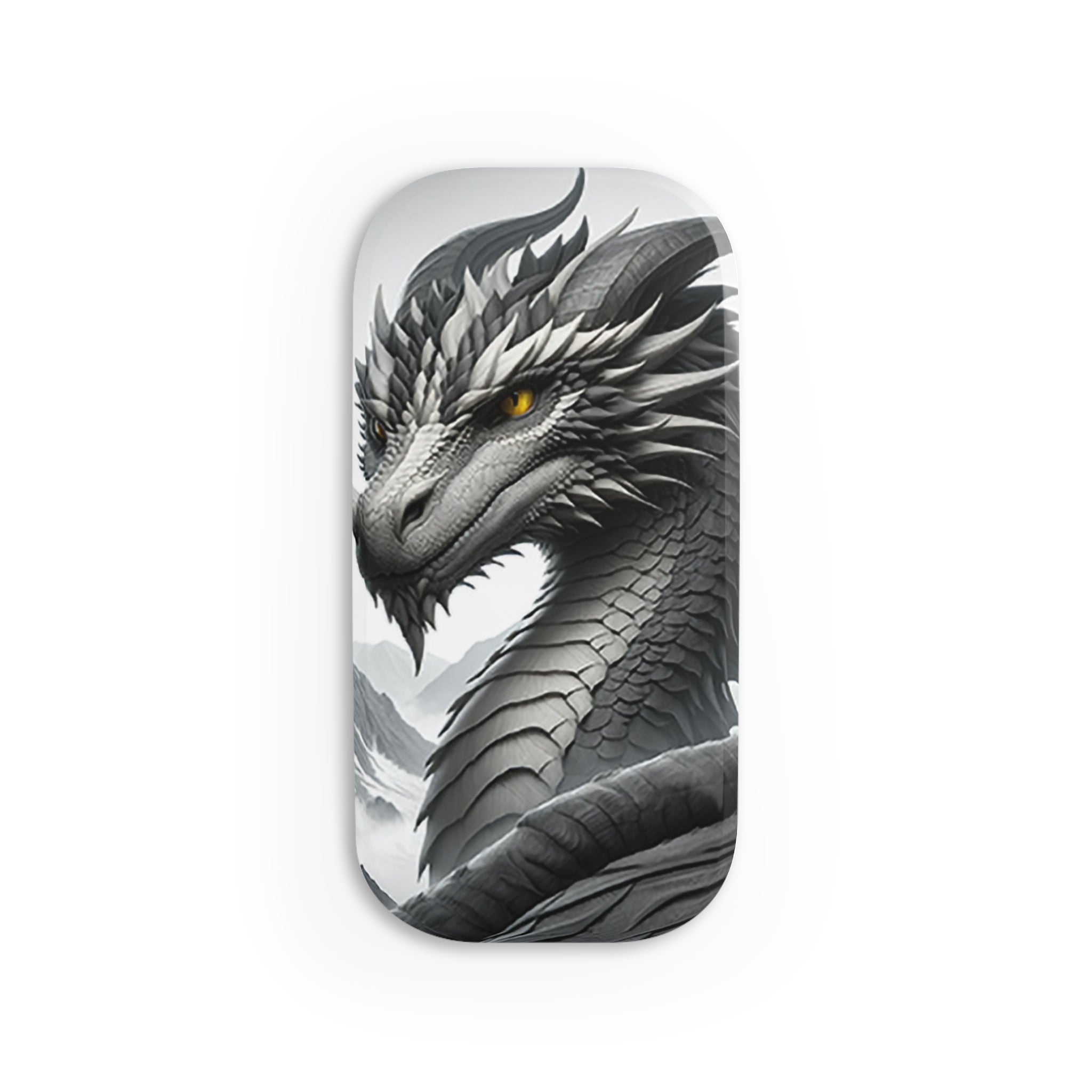 Grey dragon - Phone Click-On Grip