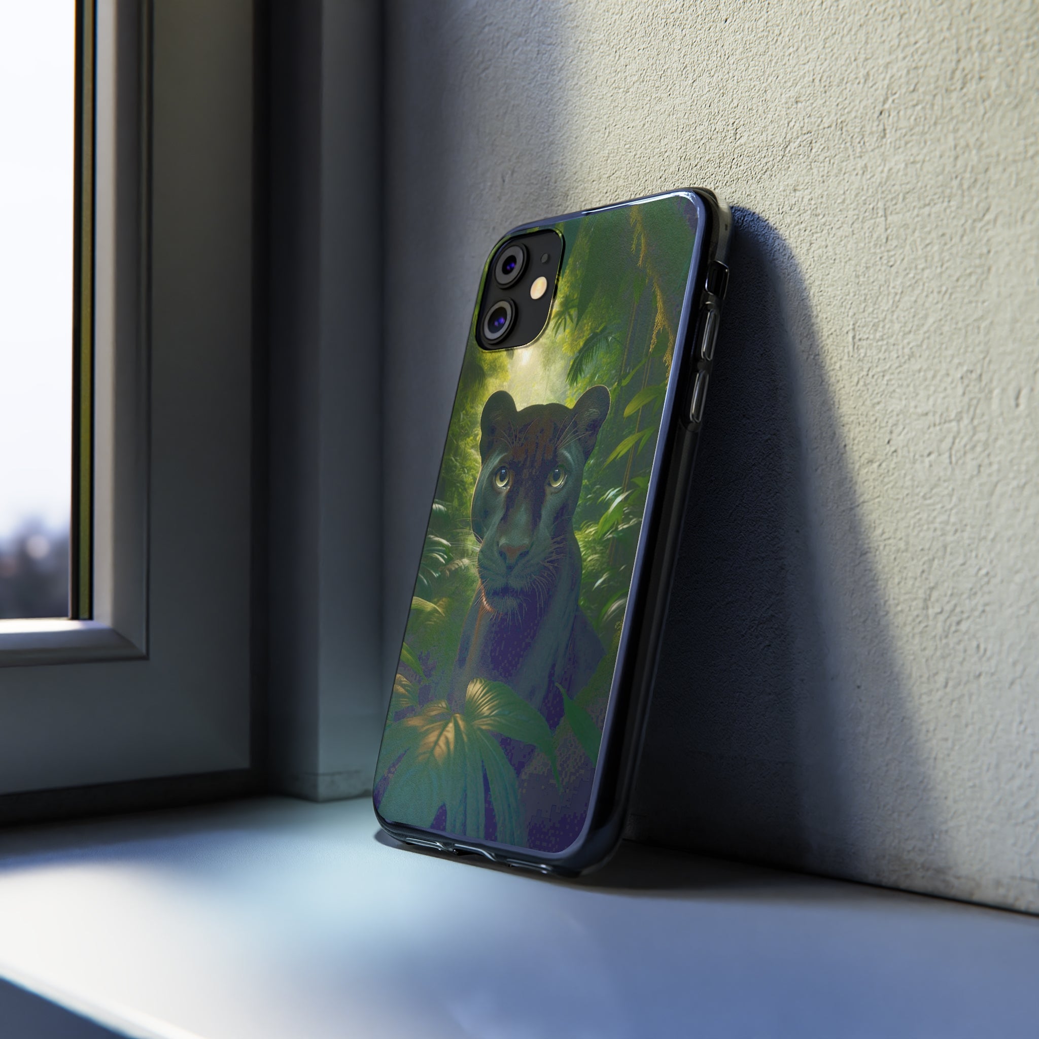 Curious Panther - Soft Phone Case