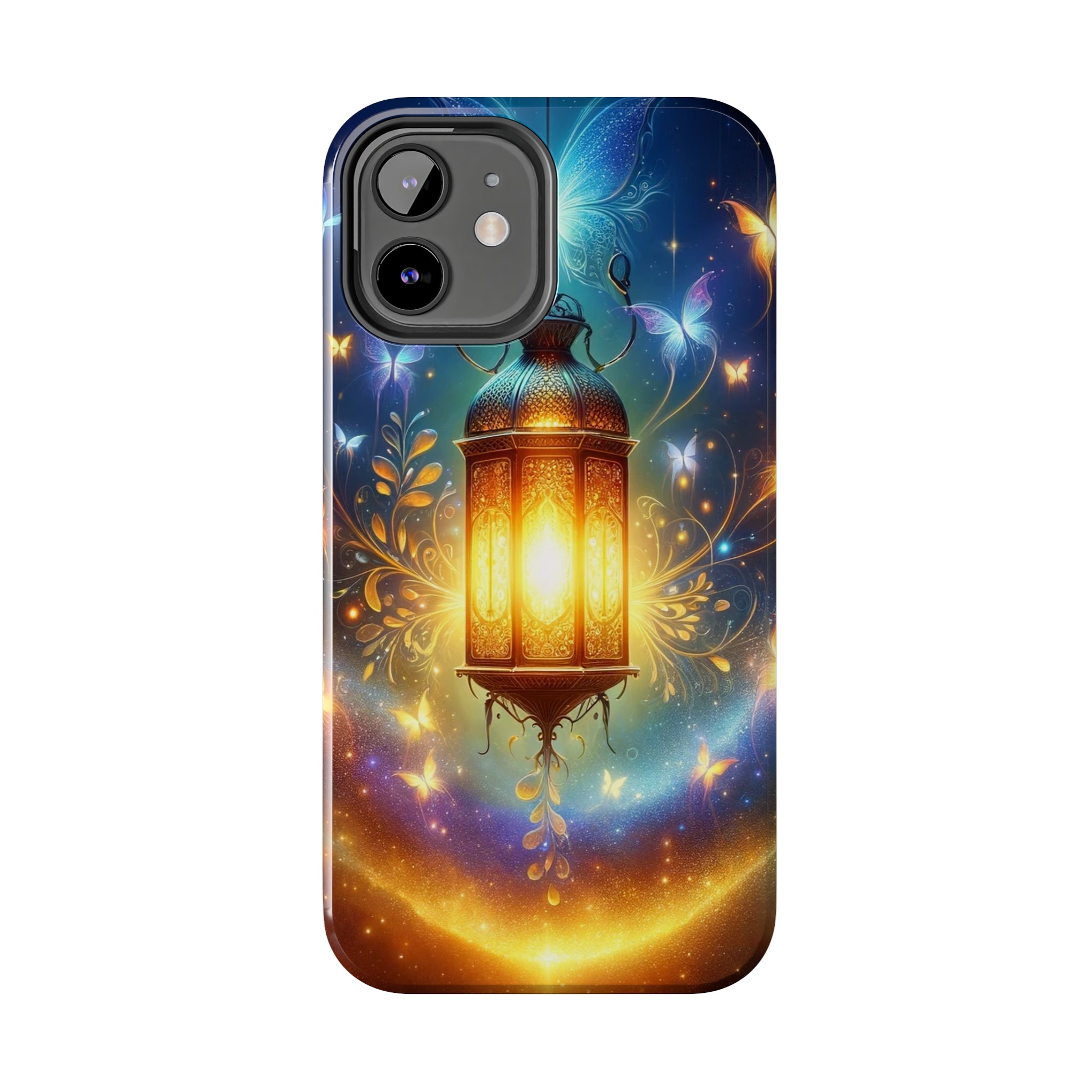 Butterflies around a lamp - Tough Phone Case