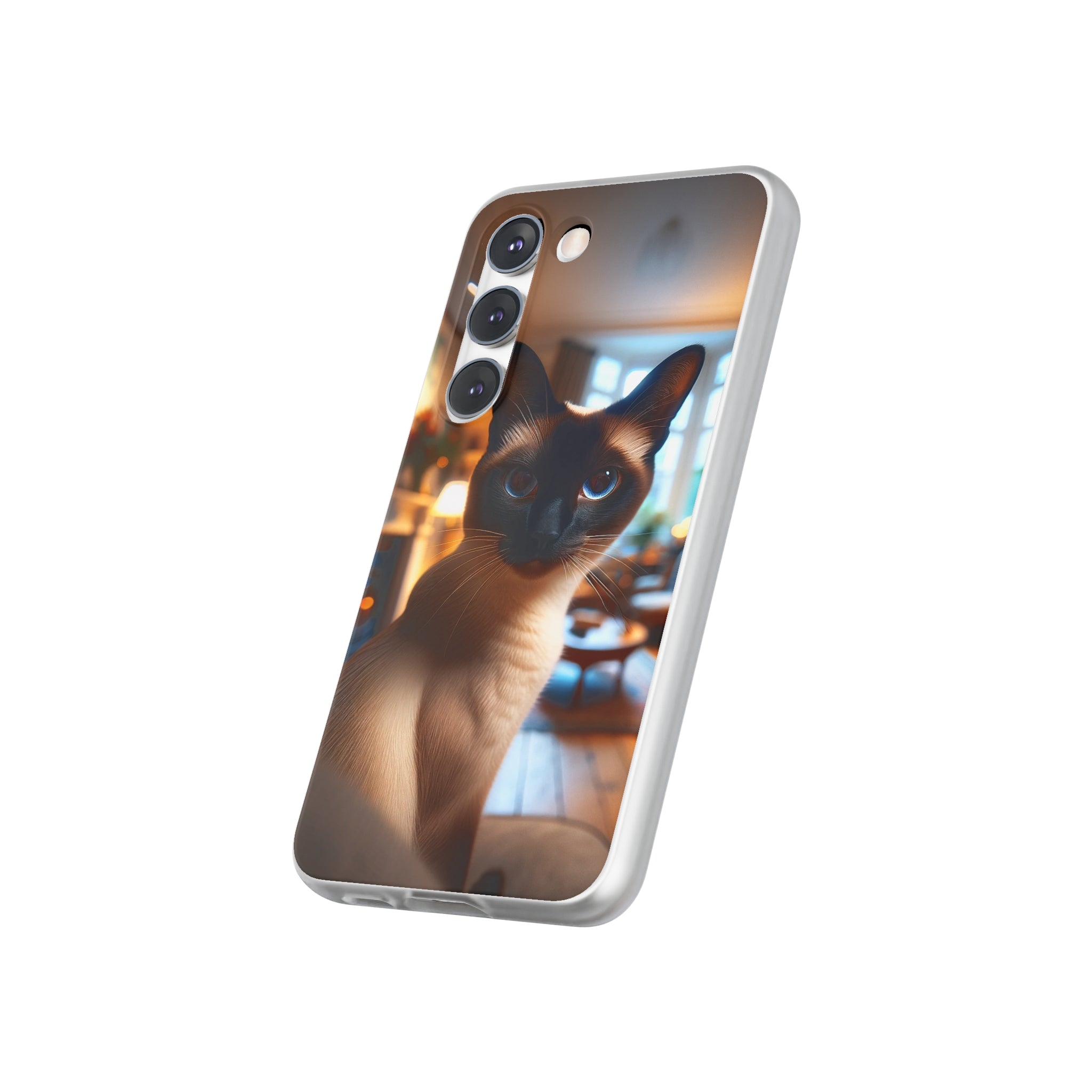 Curious Siamese cat - Flexi Case (Samsung only)