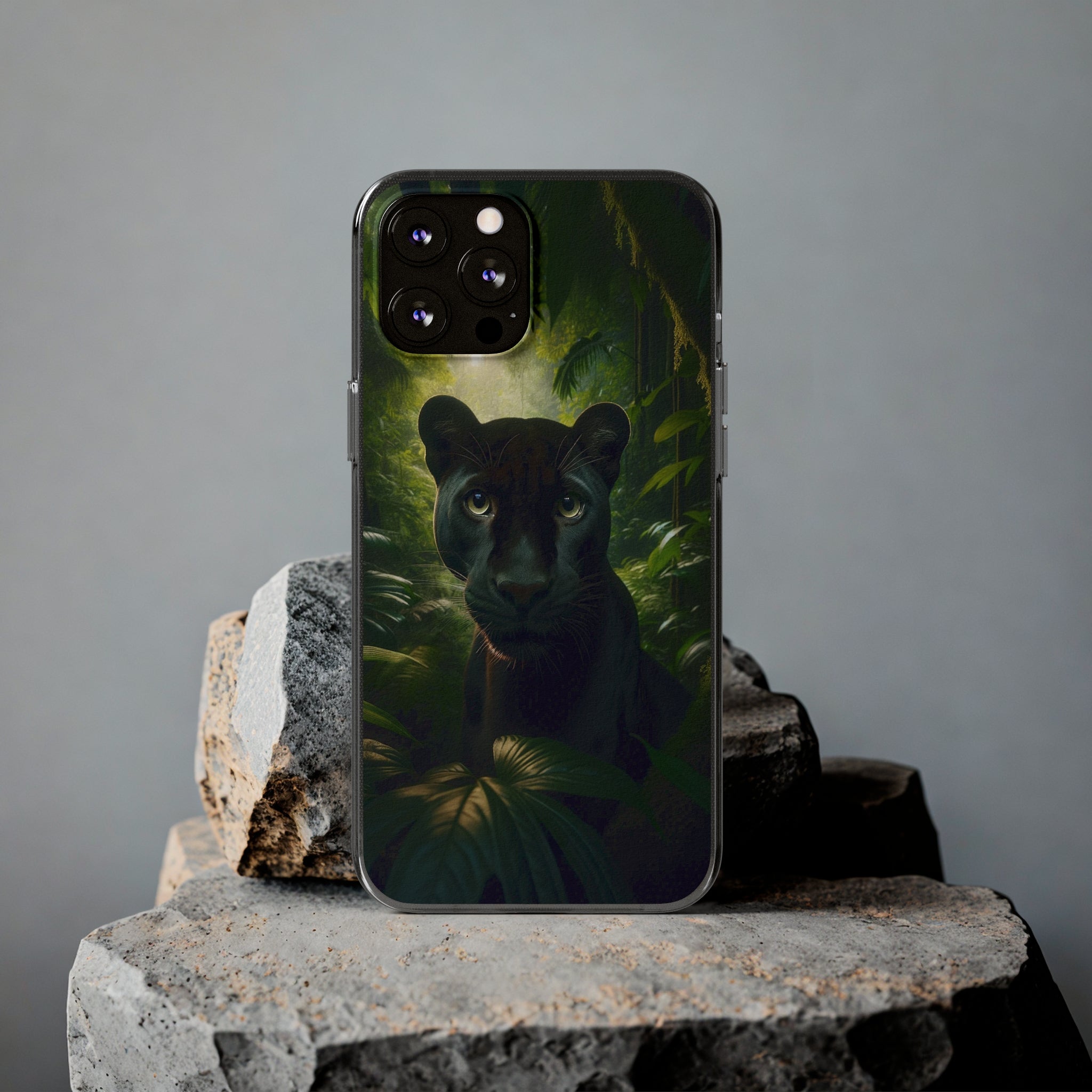 Curious Panther - Soft Phone Case