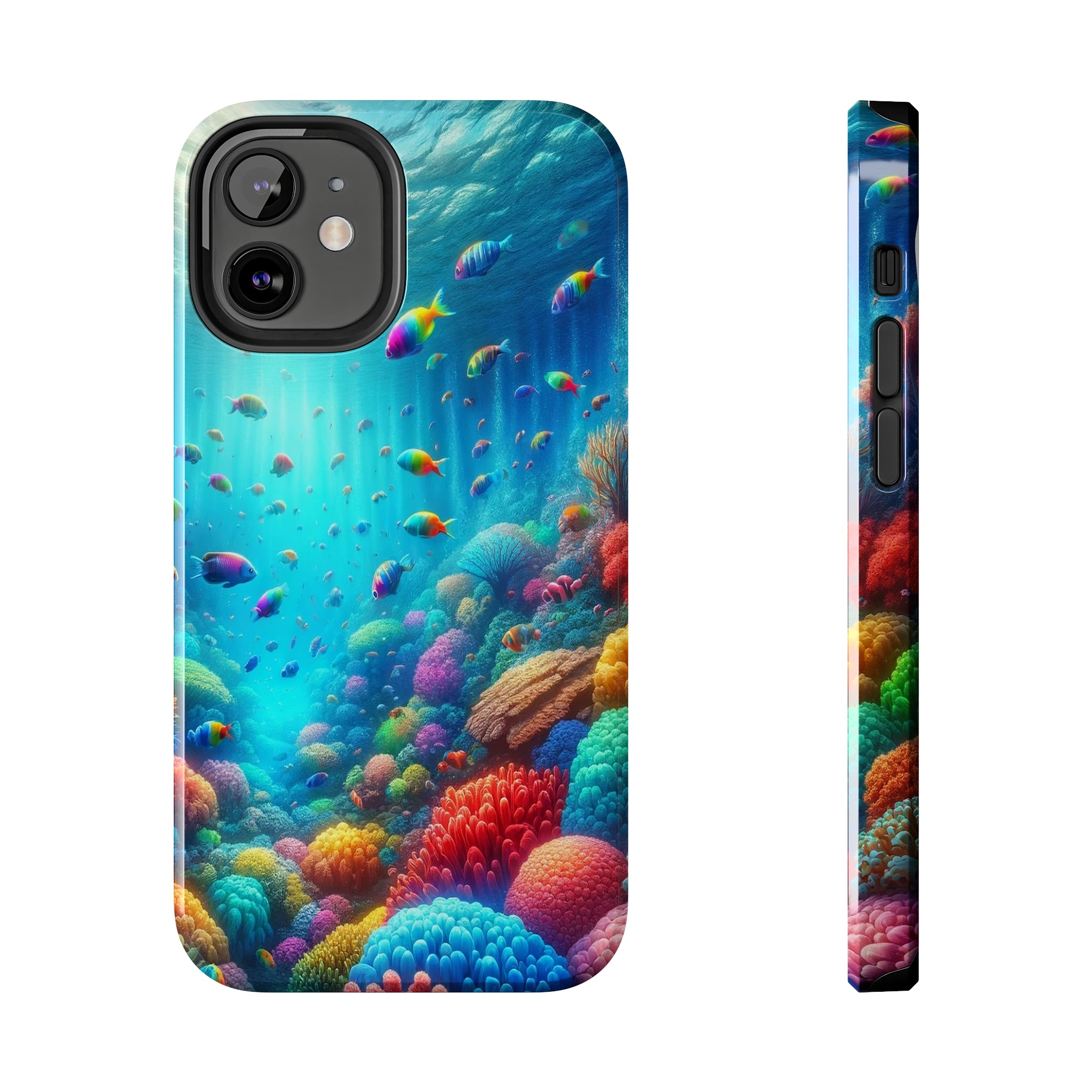 Coloured fish and coral reef - Tough Phone Case