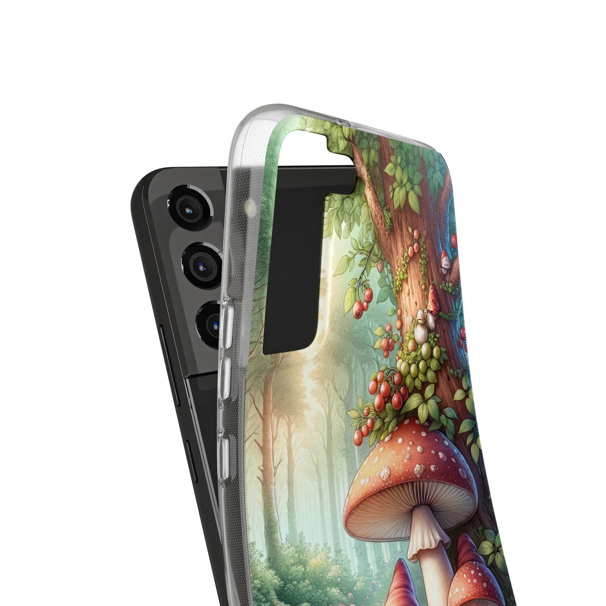 Gnomes and mushrooms - Soft Phone Case