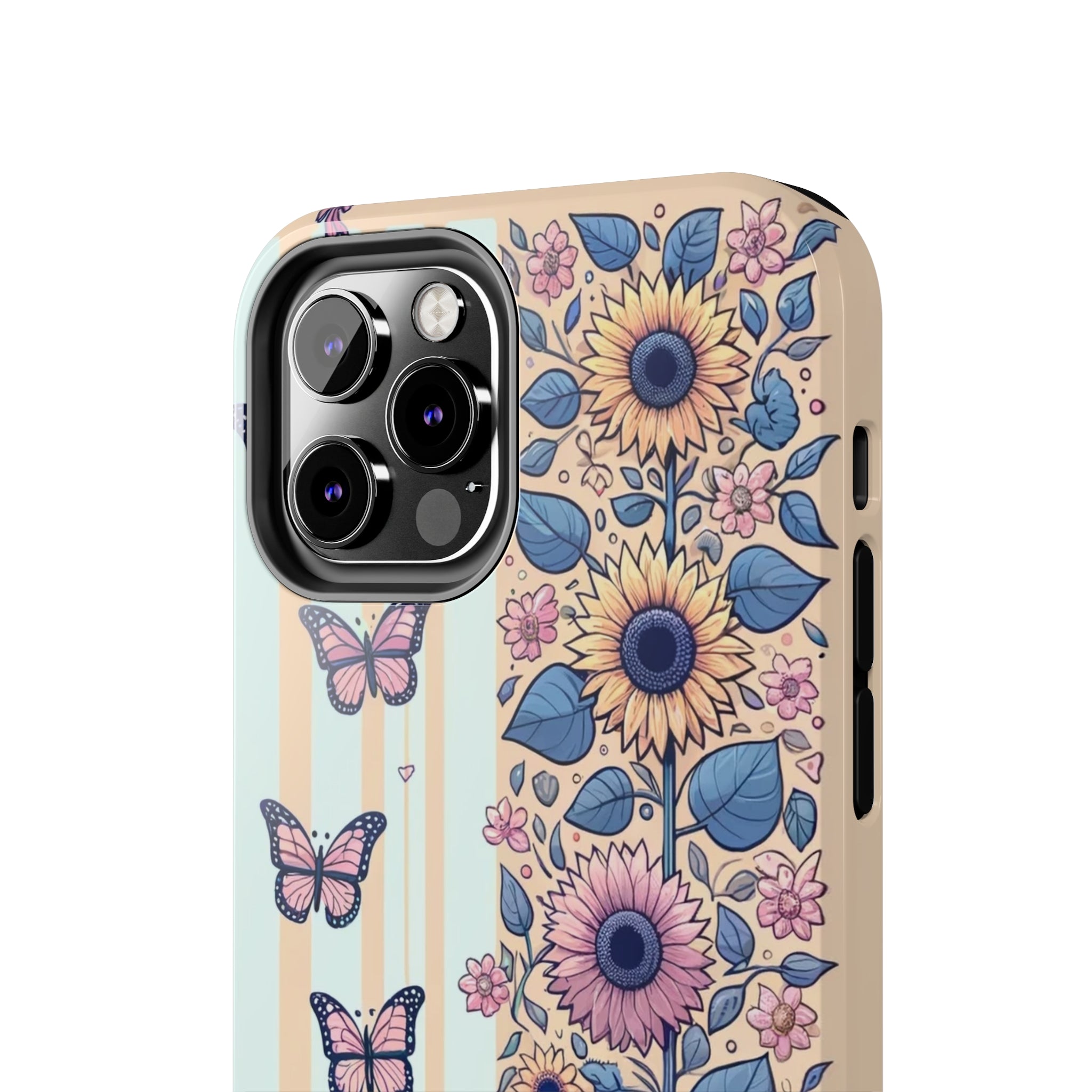 Butterflies and Sunflowers - Tough Phone Case