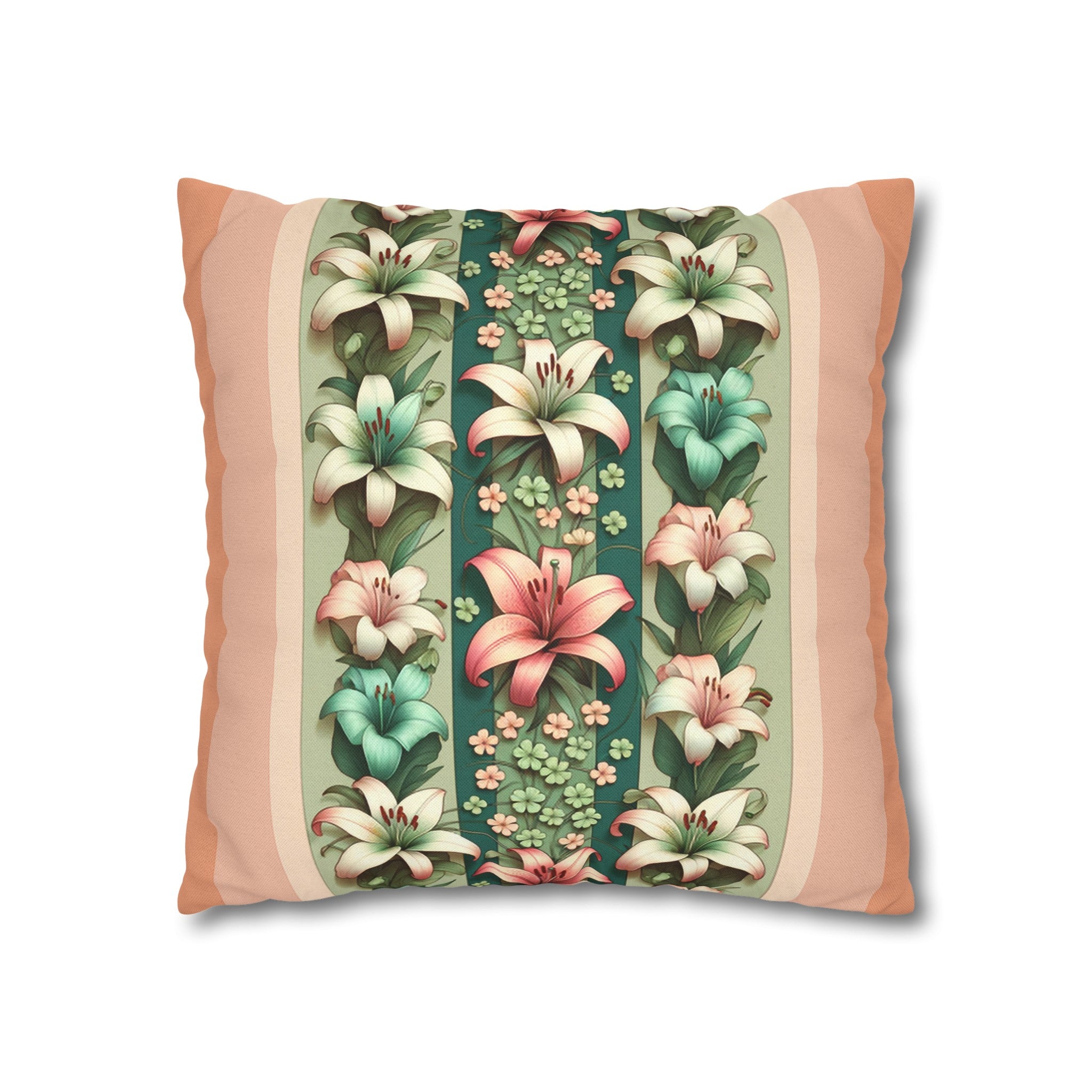 Lilies 3 - Polyester Square Pillowcase