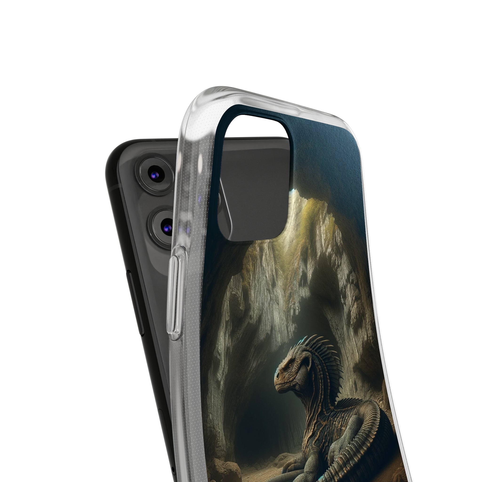 Basilisk in a cave - Soft Phone Case