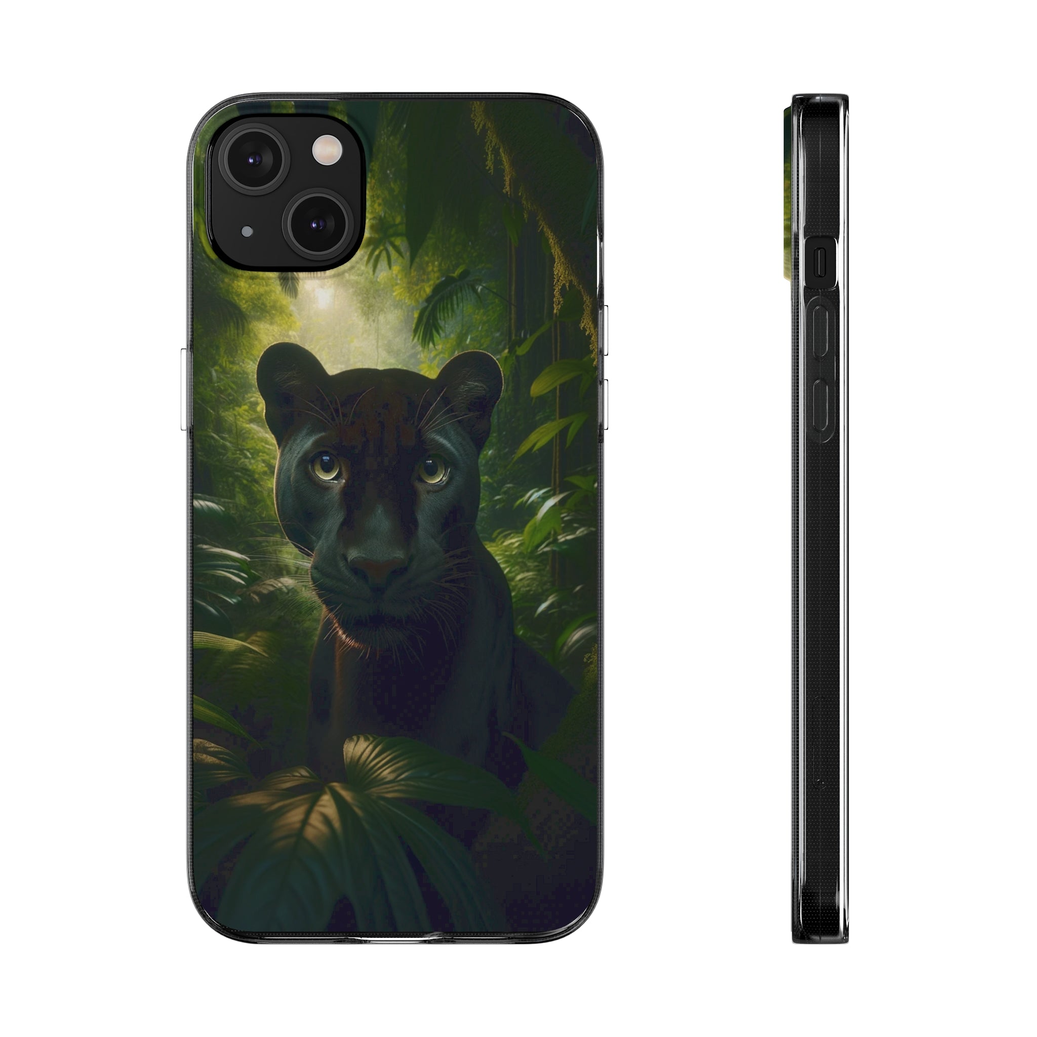 Curious Panther - Soft Phone Case