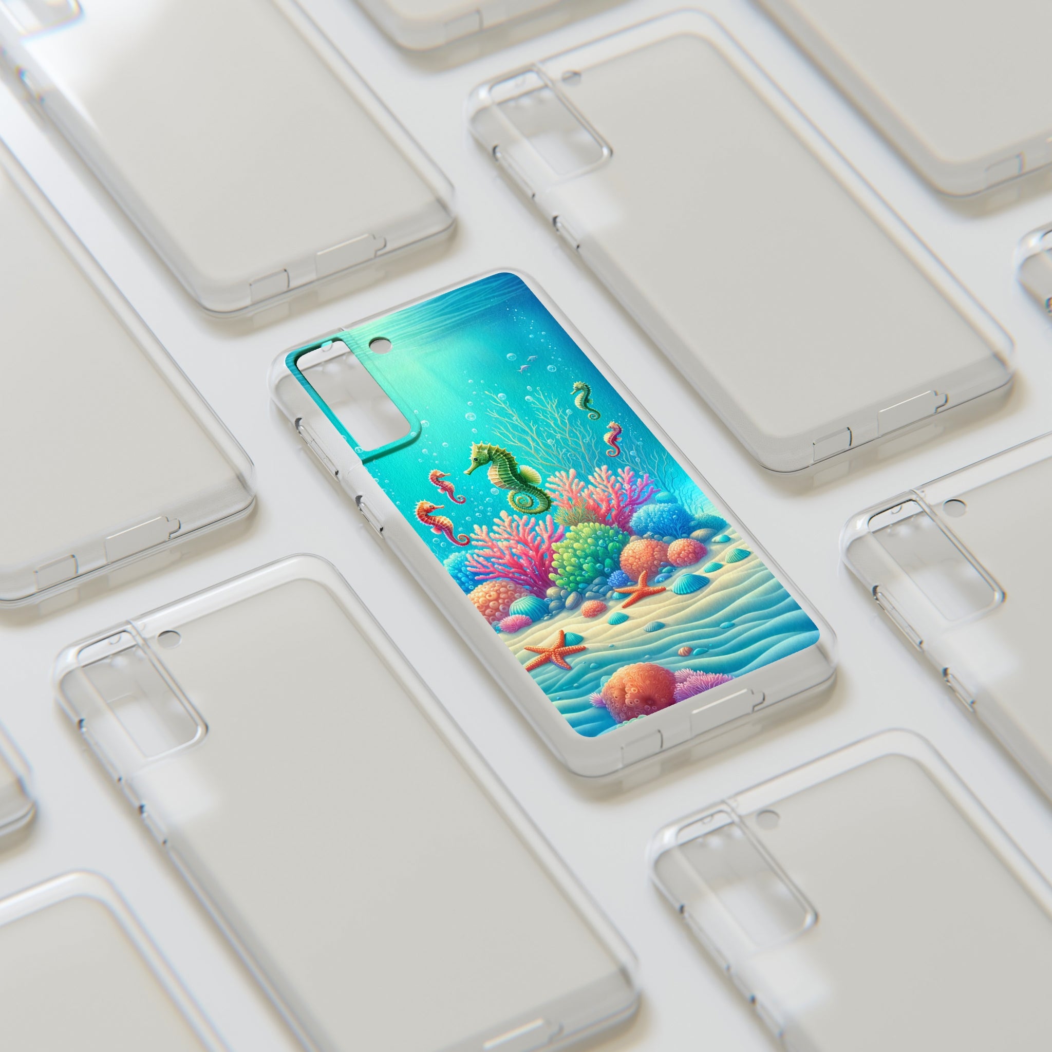 Seahorses - Soft Phone Case