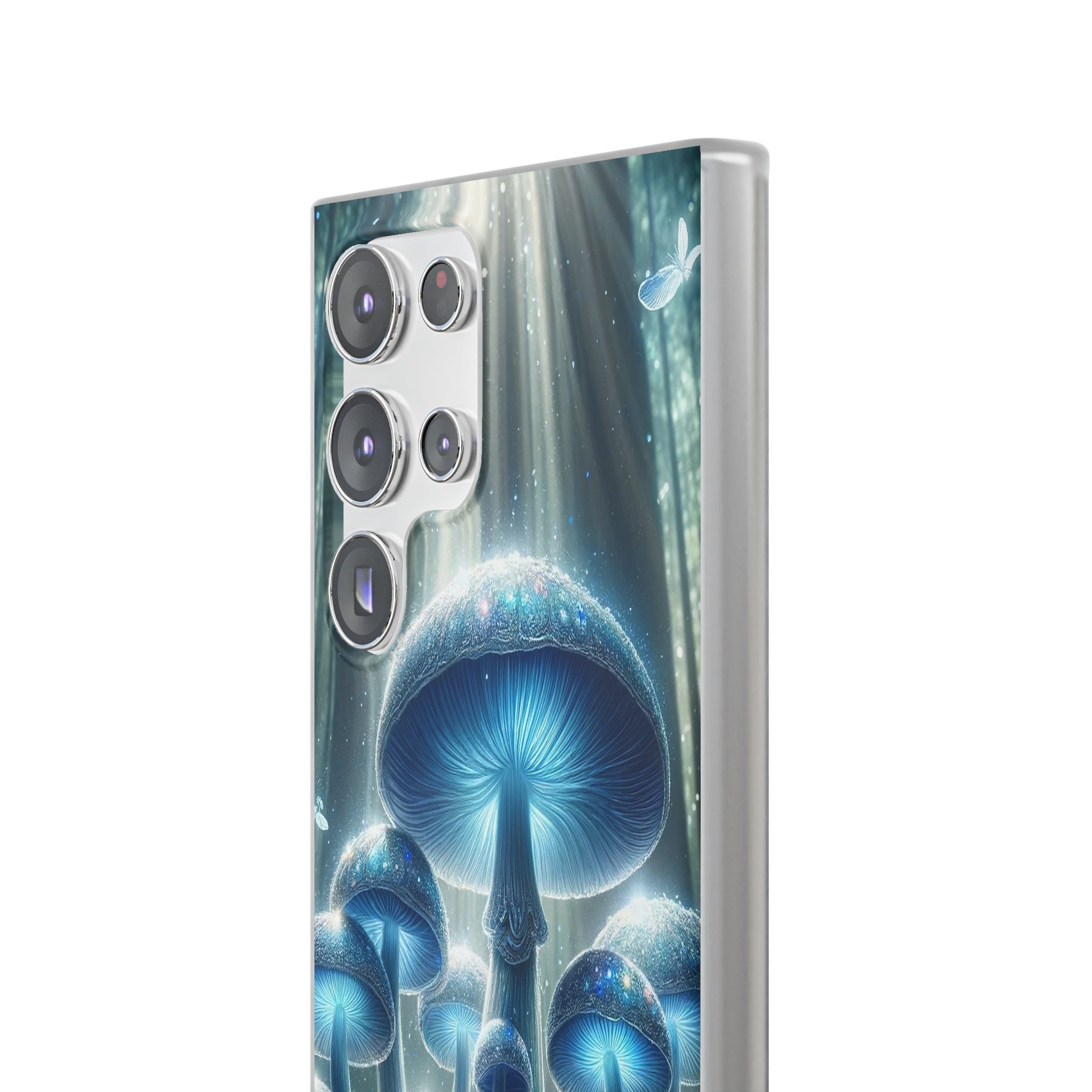 Lightblue mushrooms - Flexi Case (Samsung only)