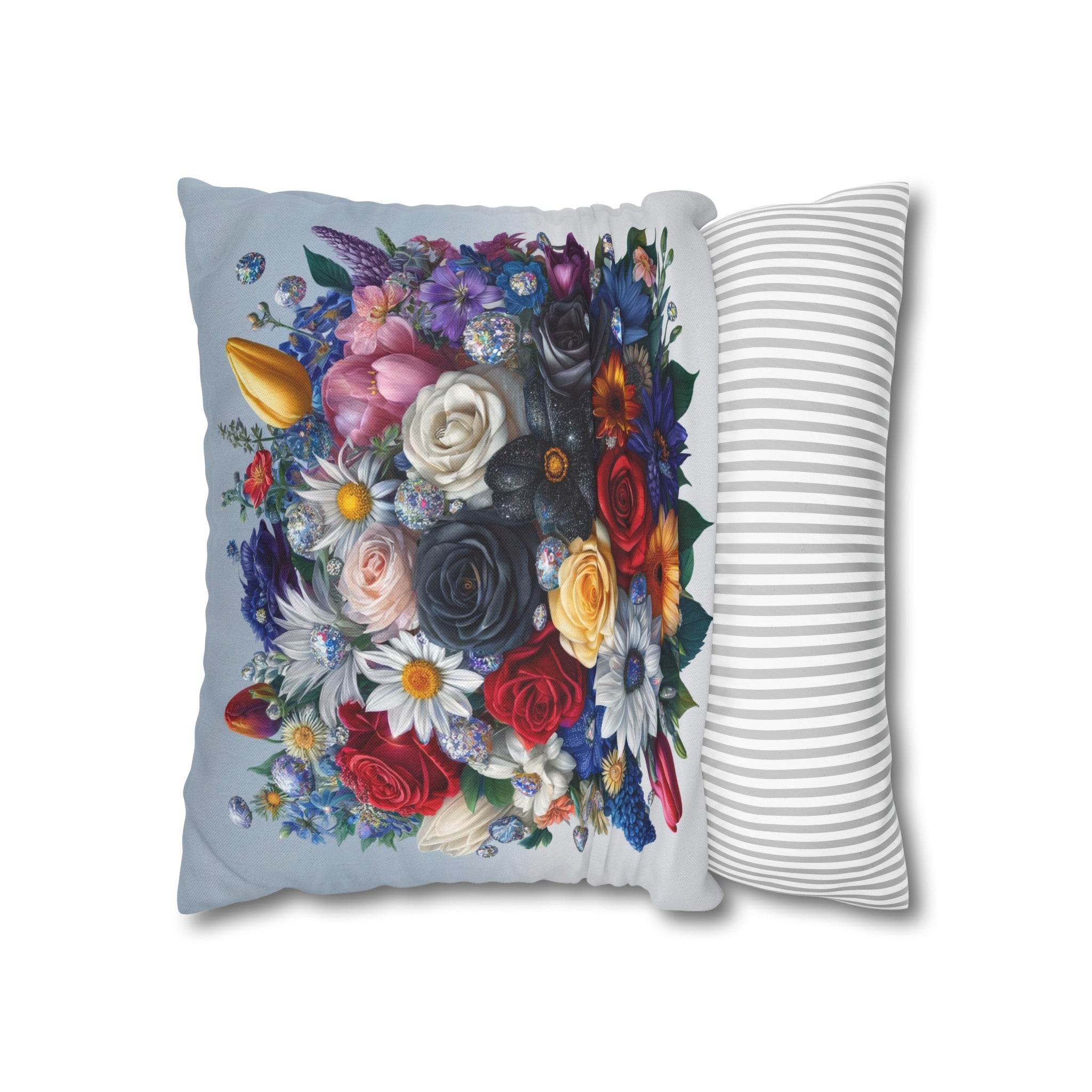 Colourful Bouquet (6) - Polyester Square Pillowcase