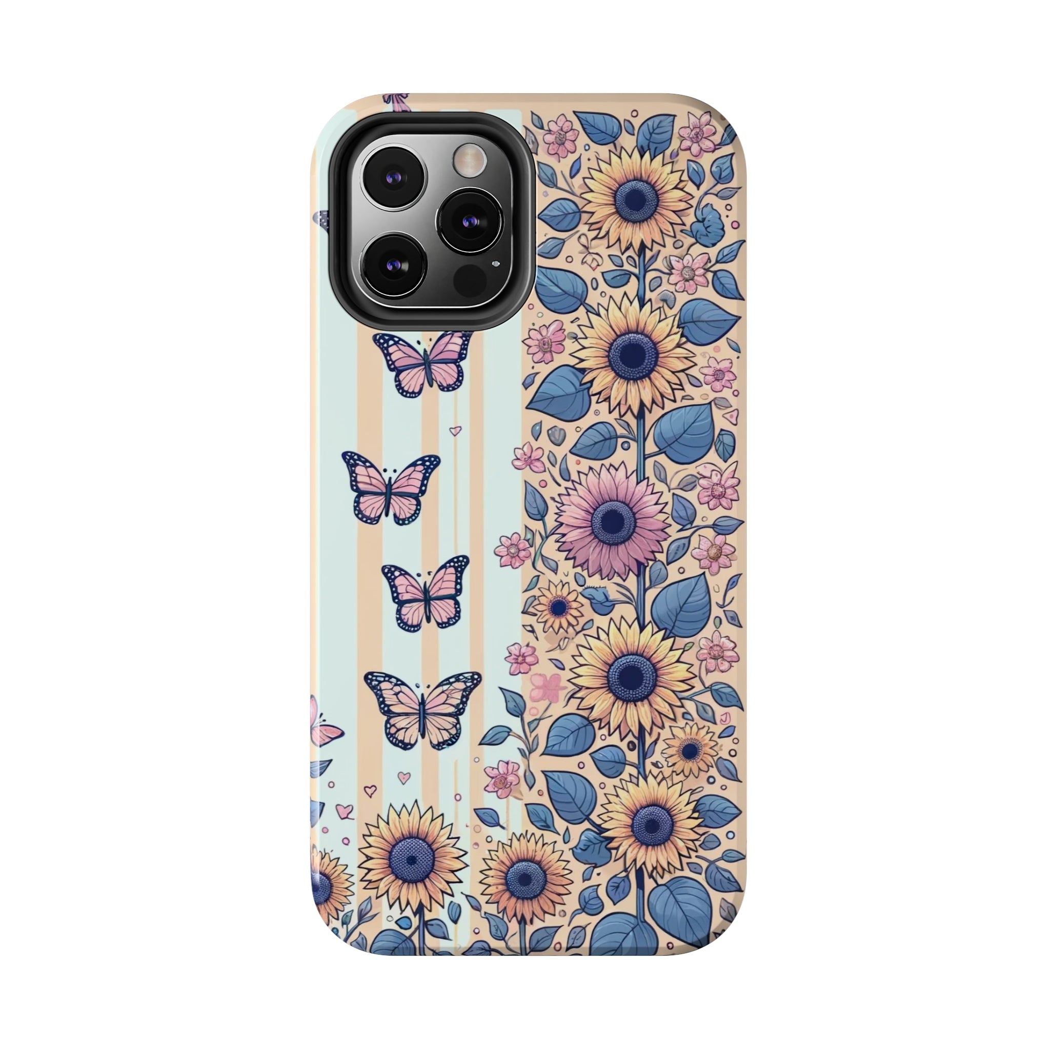 Butterflies and Sunflowers - Tough Phone Case