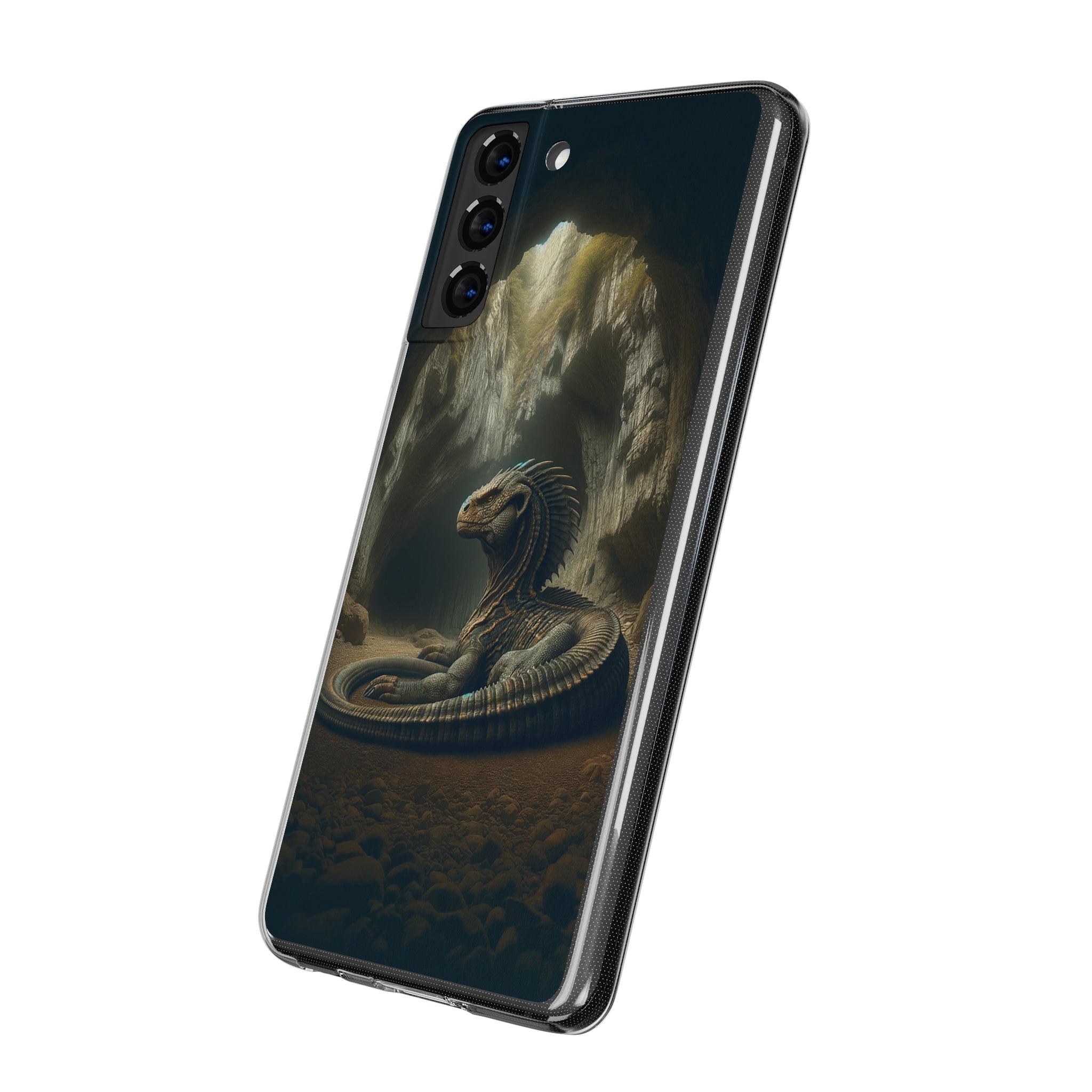 Basilisk in a cave - Soft Phone Case