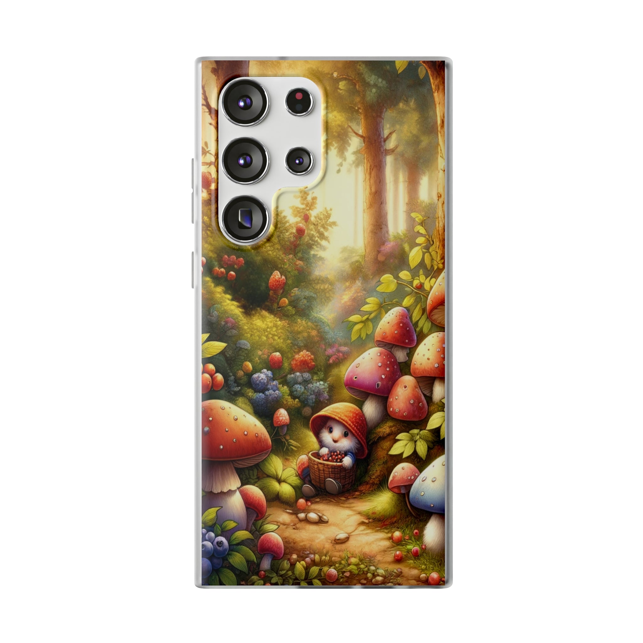 Gnome and mushrooms - Flexi Case (Samsung only)