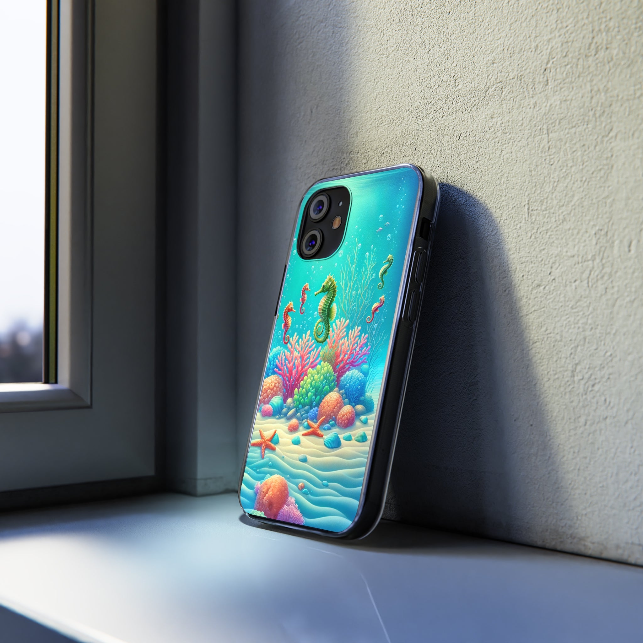 Seahorses - Soft Phone Case