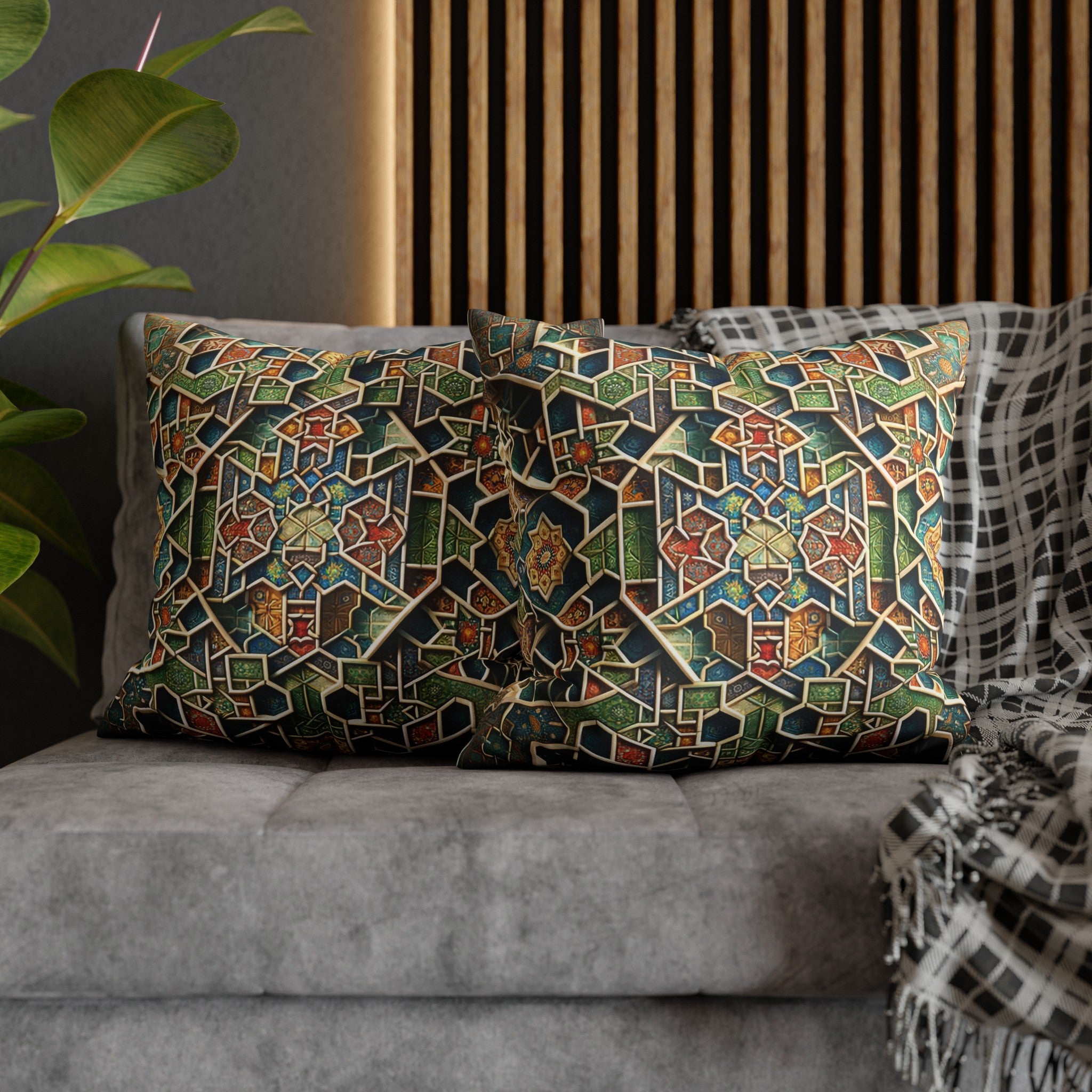 Persian Art (2) - Suede Square Pillowcase