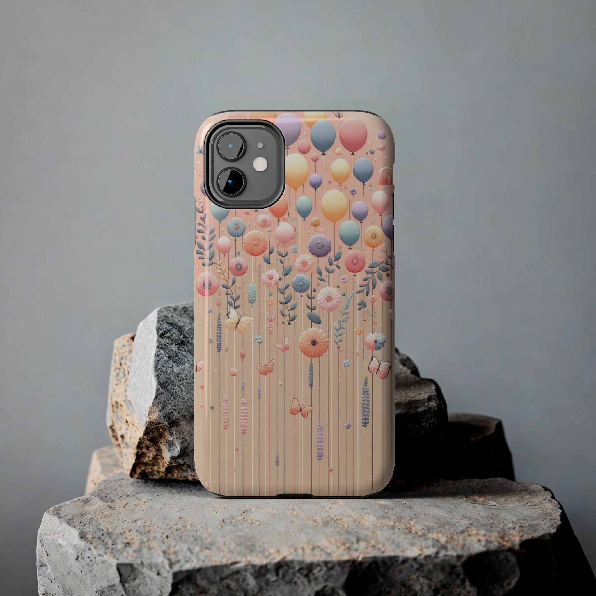 Balloons and flowers - Tough Phone Case