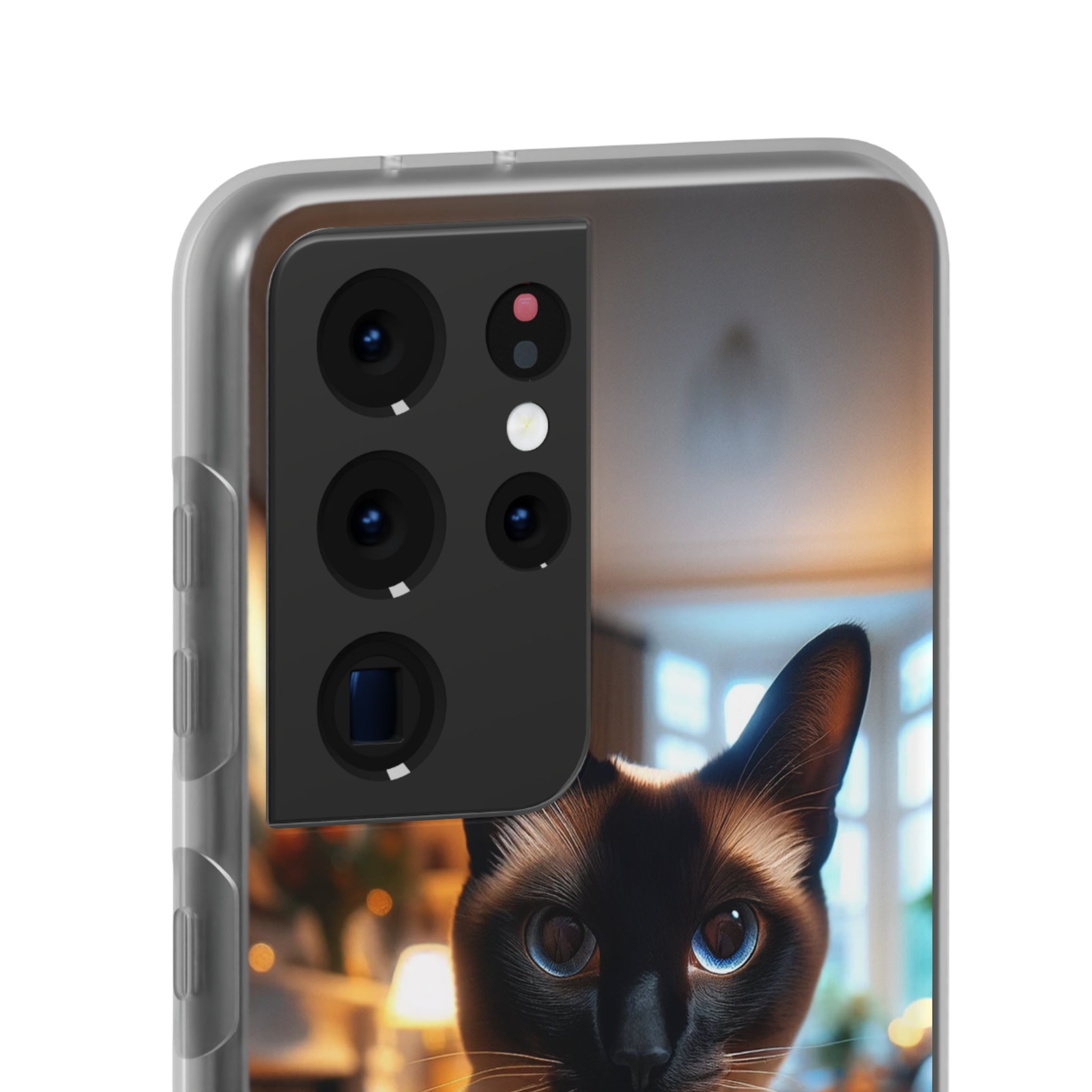 Curious Siamese cat - Flexi Case (Samsung only)