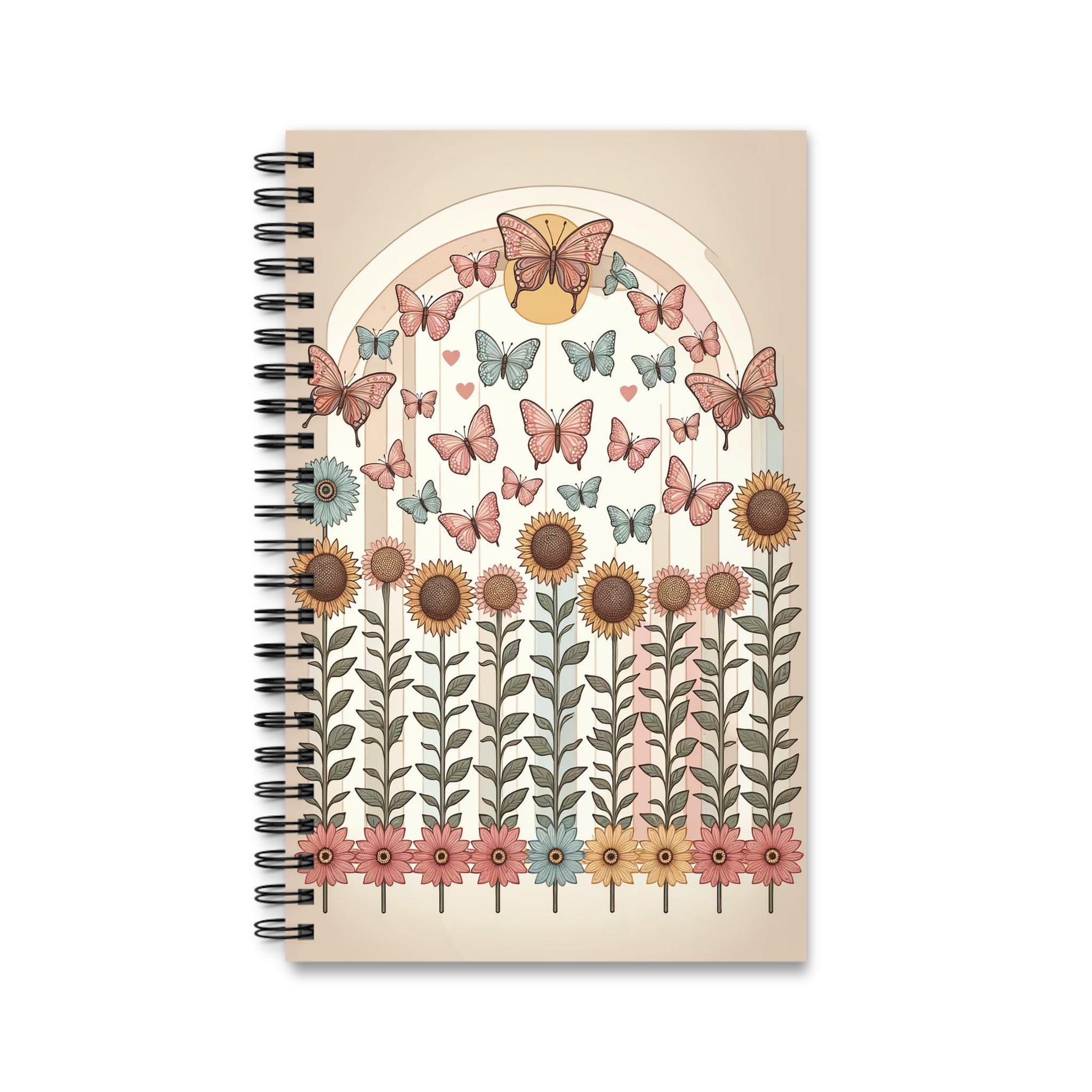 Butterflies and Sunflowers 2 - Spiral Journal (EU)