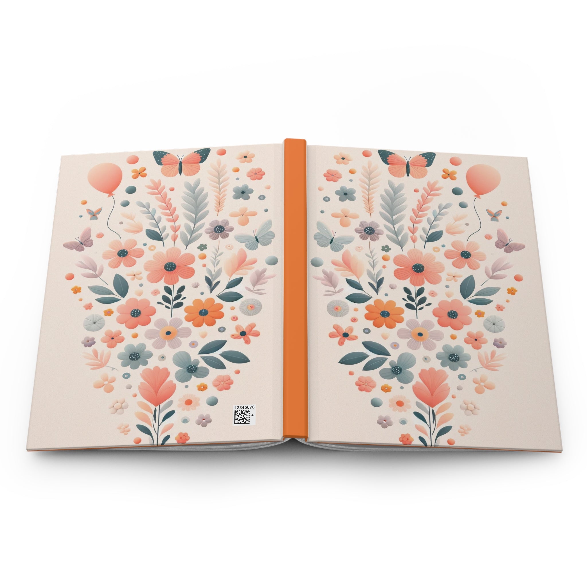 Balloons and butterflies 2 - Hardcover Notebook