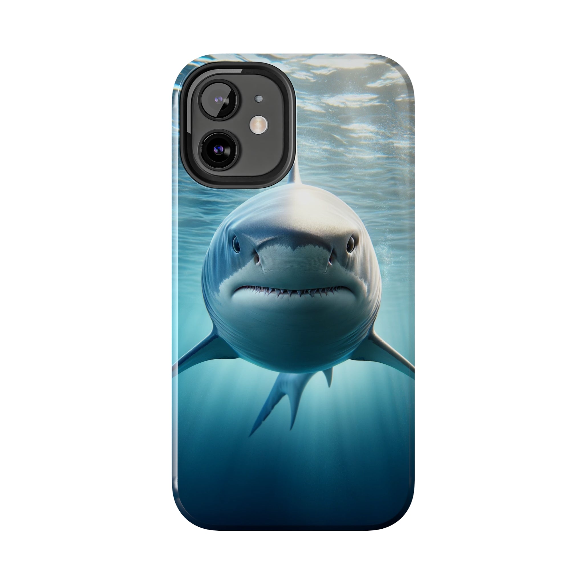 Curious shark - Tough Phone Case