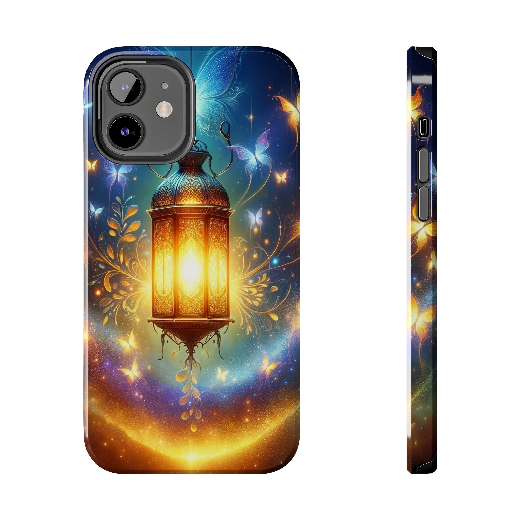 Butterflies around a lamp - Tough Phone Case