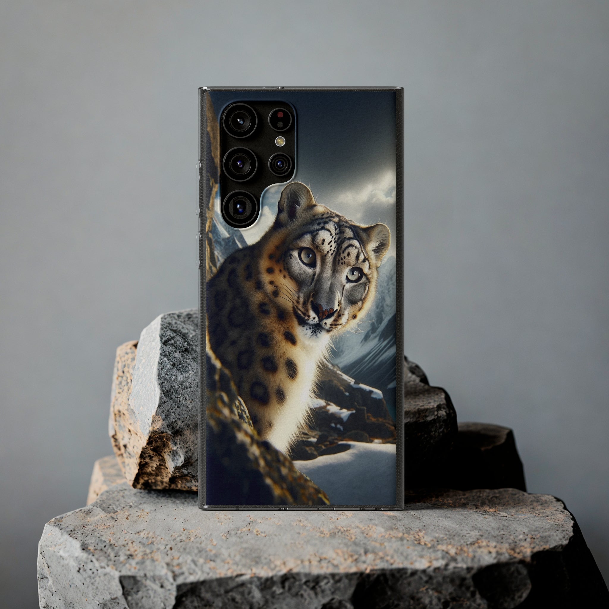 Snow Leopard - Soft Phone Case