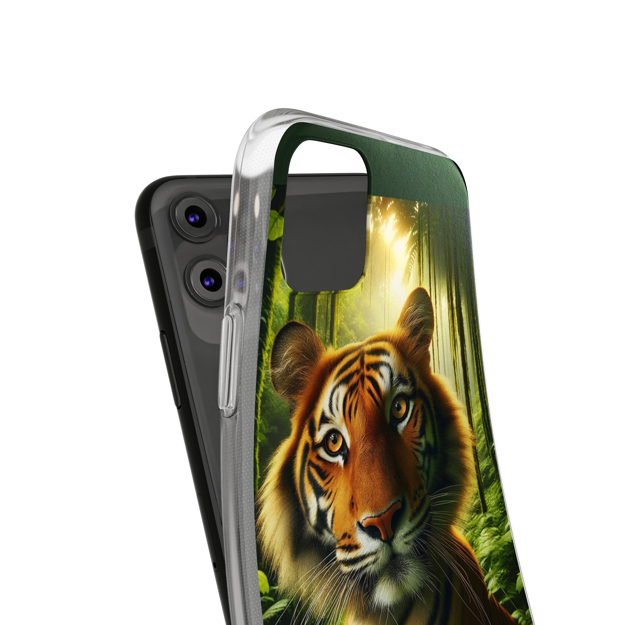 Curious Tiger - Soft Phone Cases