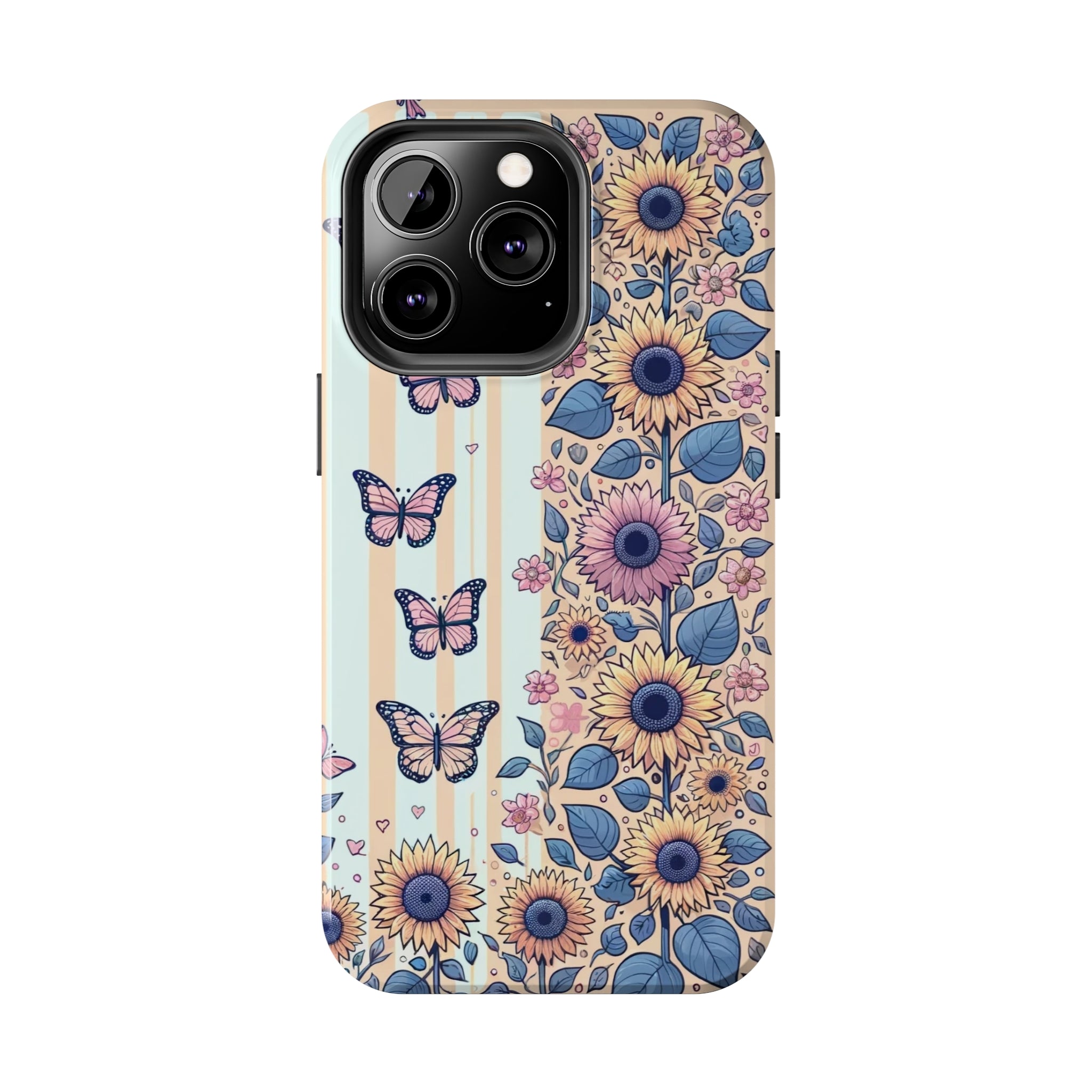 Butterflies and Sunflowers - Tough Phone Case