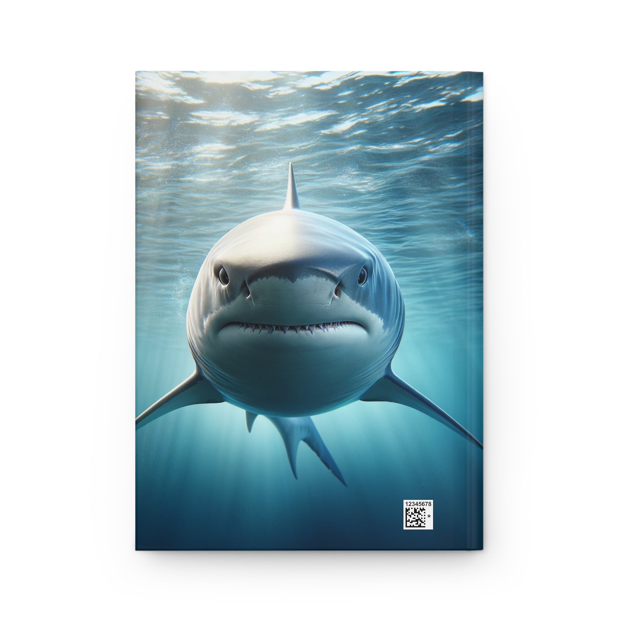 A curious shark - Hardcover Notebook