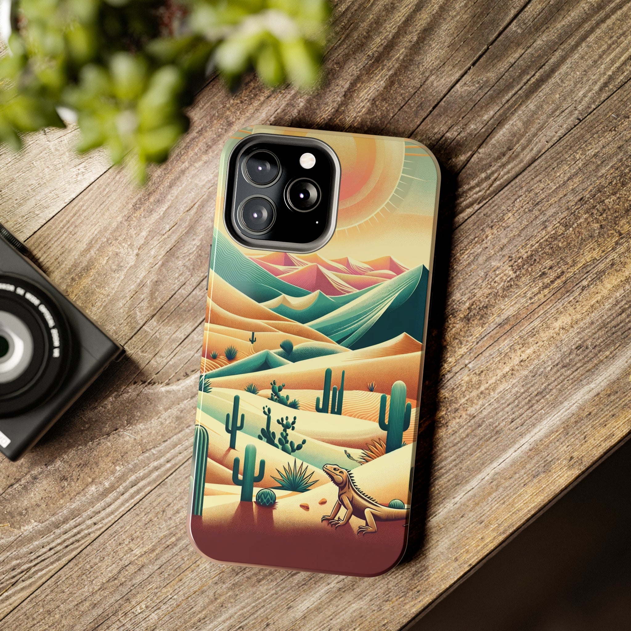 Iguana in the desert - Tough Phone Case