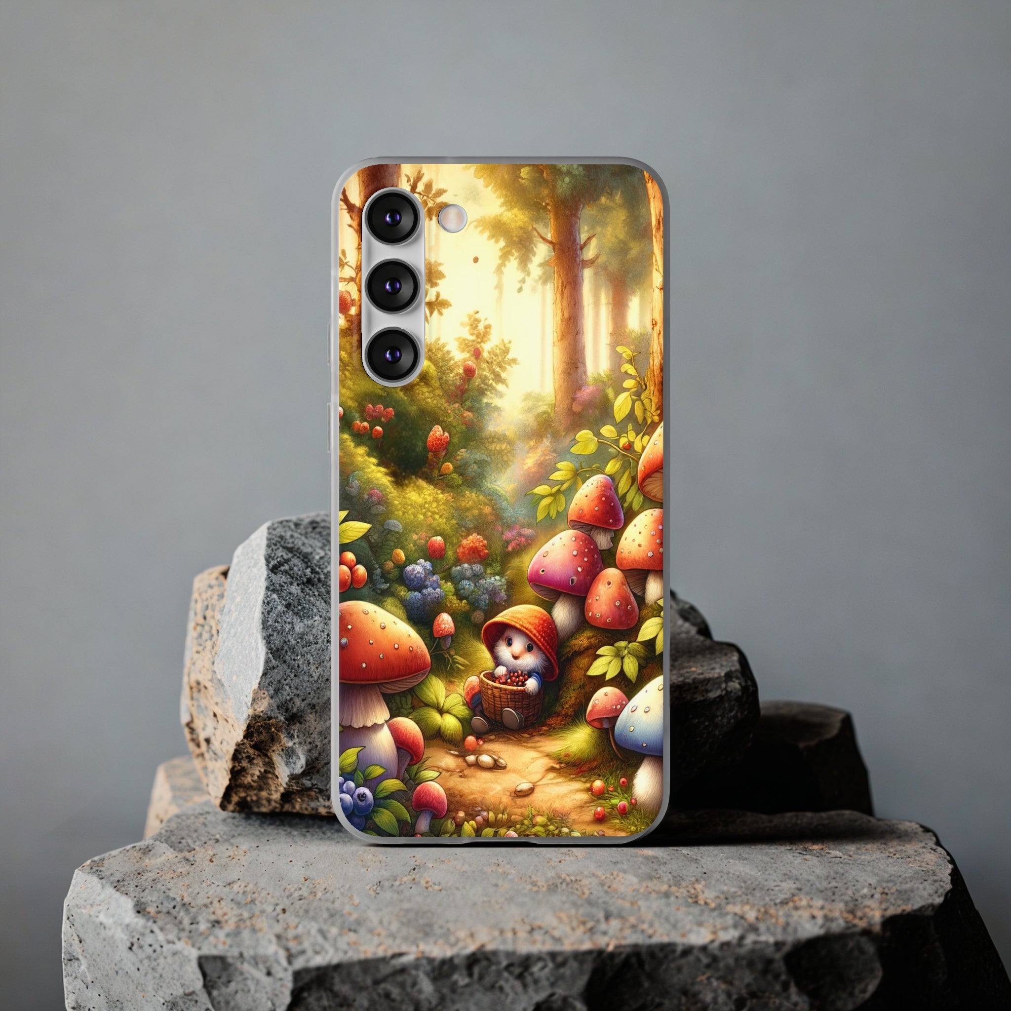 Gnome and mushrooms - Flexi Case (Samsung only)