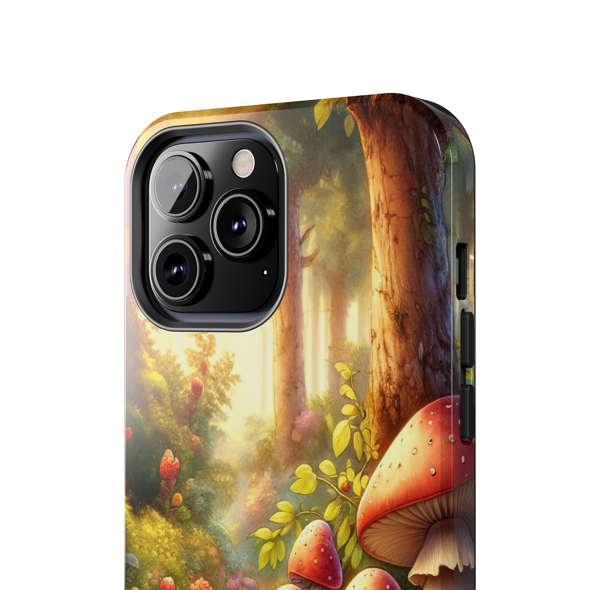 Gnomes sitting under mushroom - Tough Phone Case