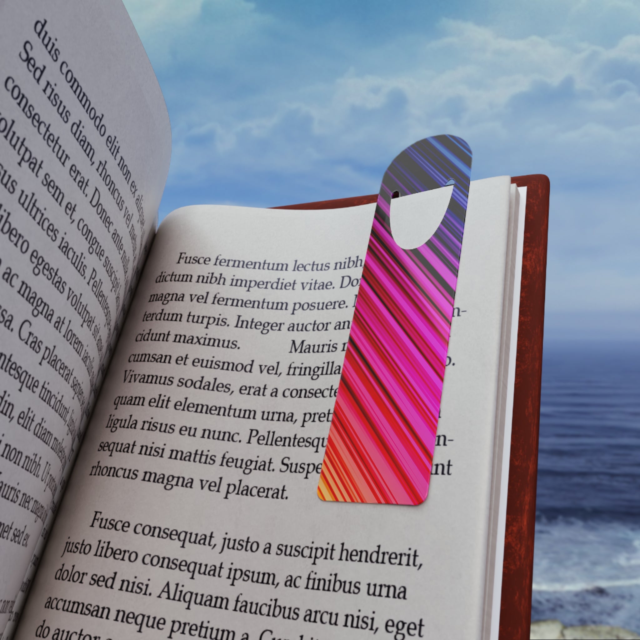 Neon, diagonal lines 7 - Bookmark