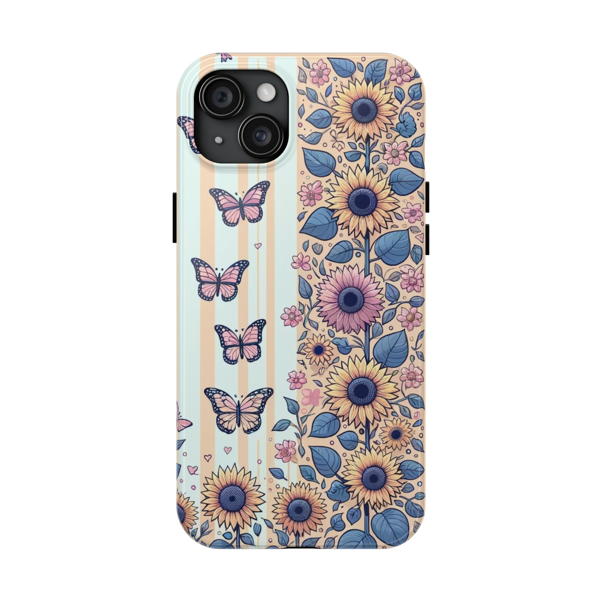 Butterflies and Sunflowers - Tough Phone Case