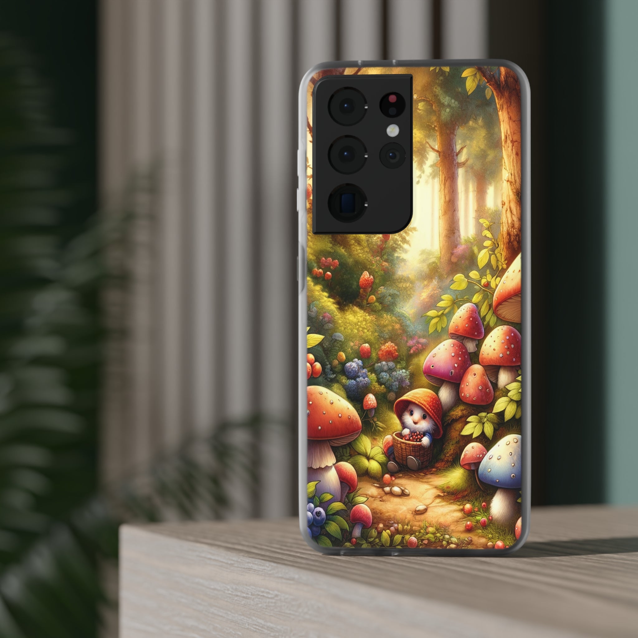 Gnome and mushrooms - Flexi Case (Samsung only)