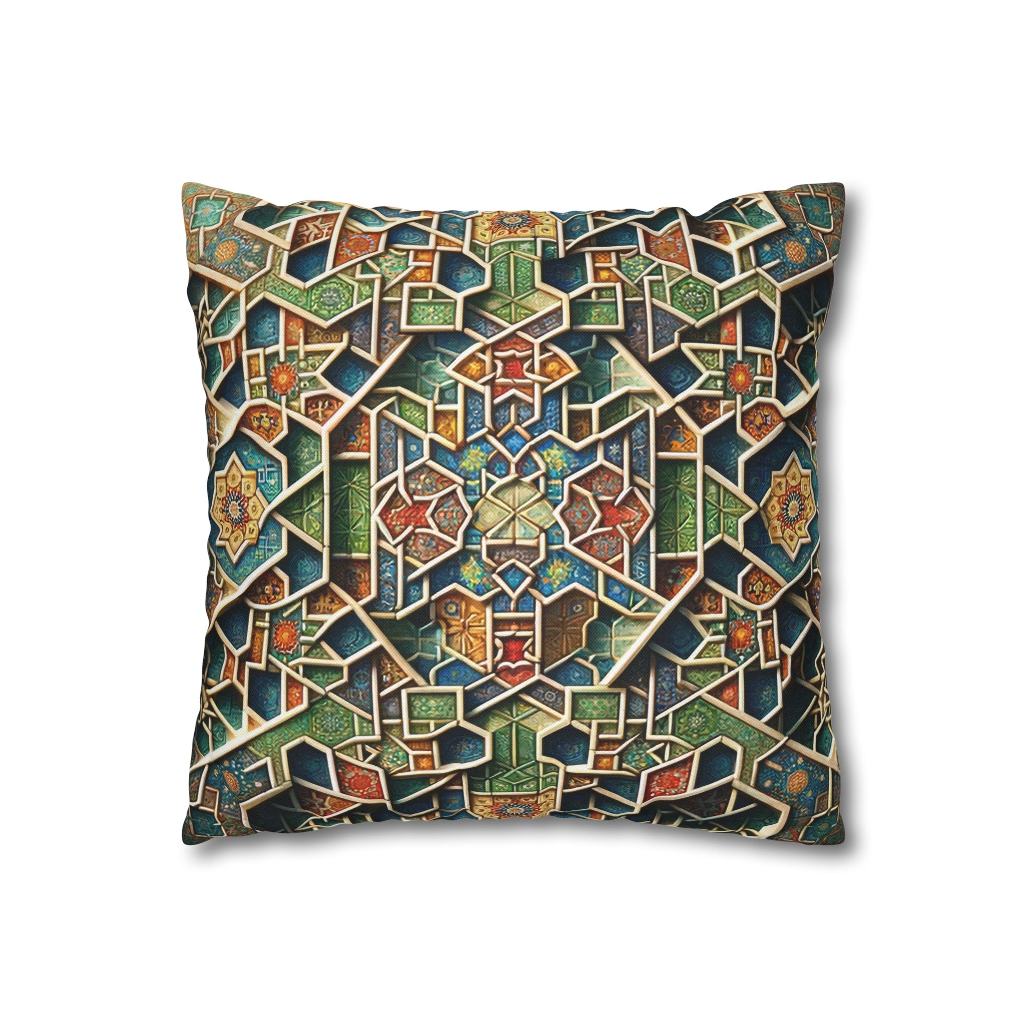 Persian Art 2 - Polyester Square Pillowcase