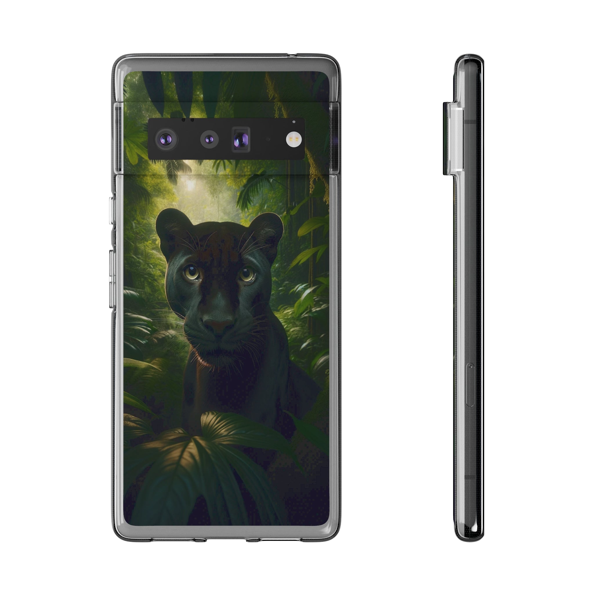 Curious Panther - Soft Phone Case