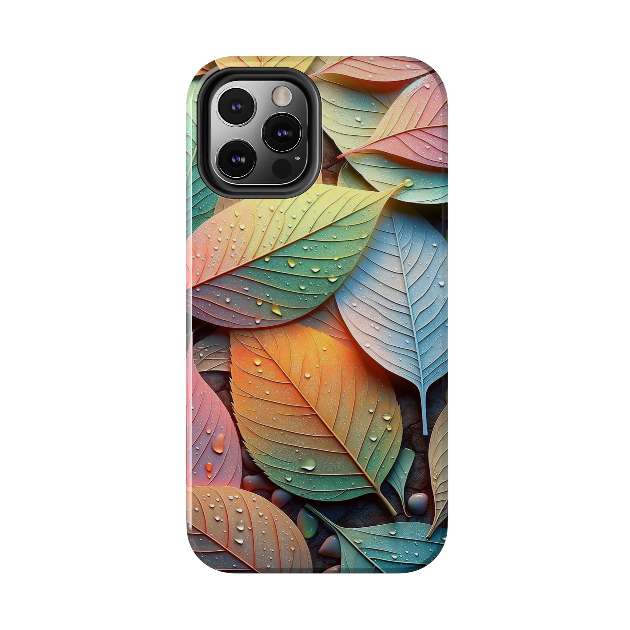 Pastel coloured leaves - Tough Phone Case