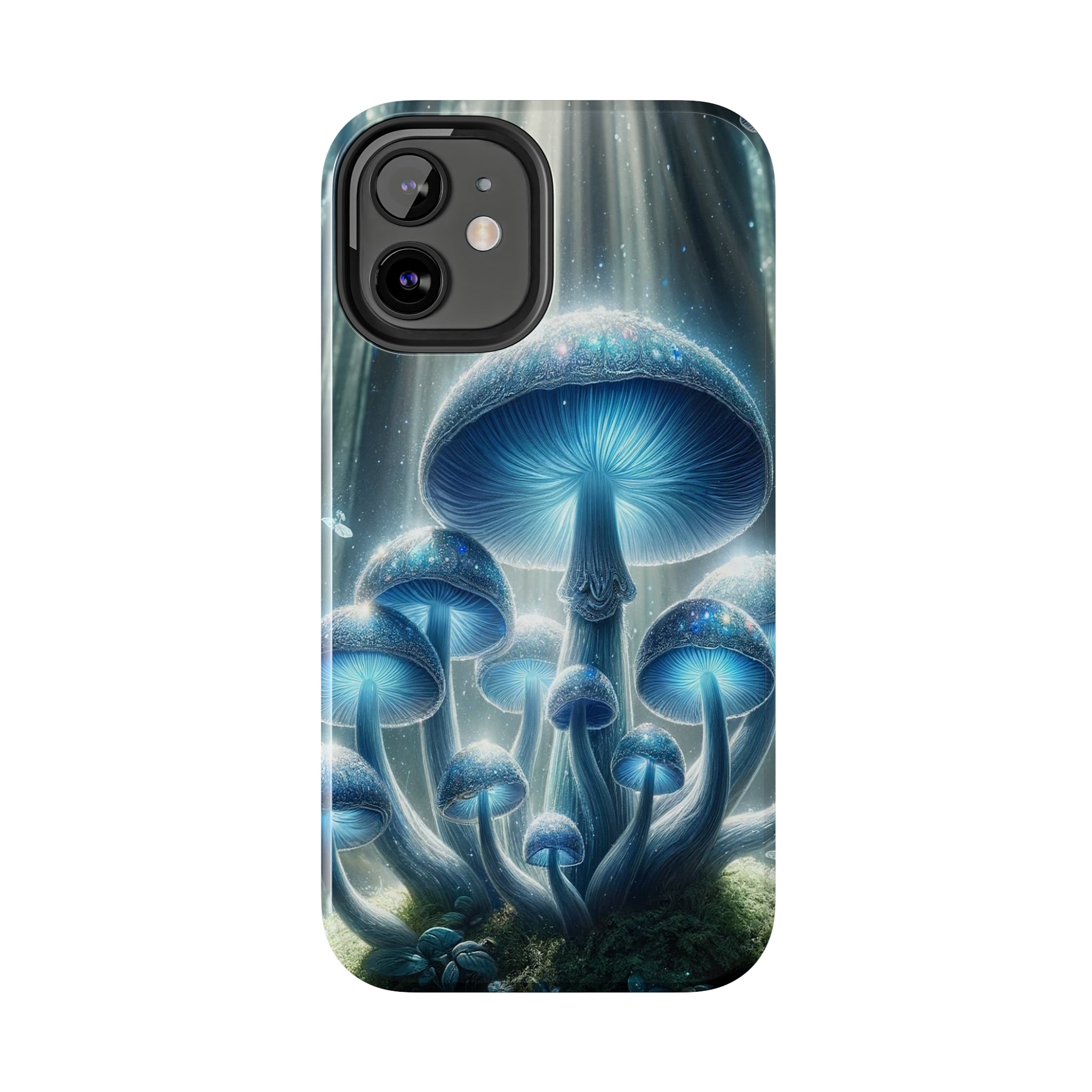 Light blue mushrooms - Tough Phone Case