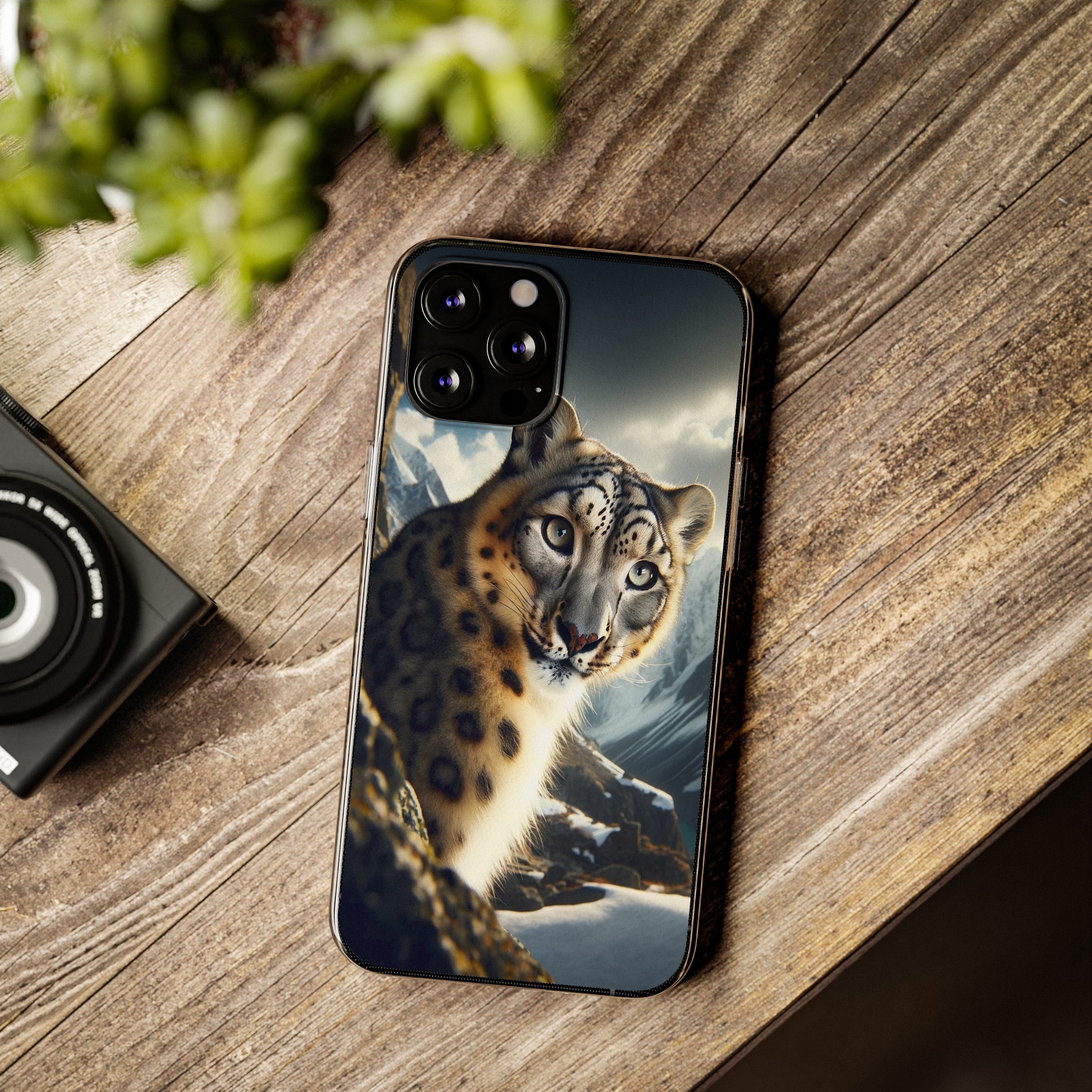 Snow Leopard - Soft Phone Case