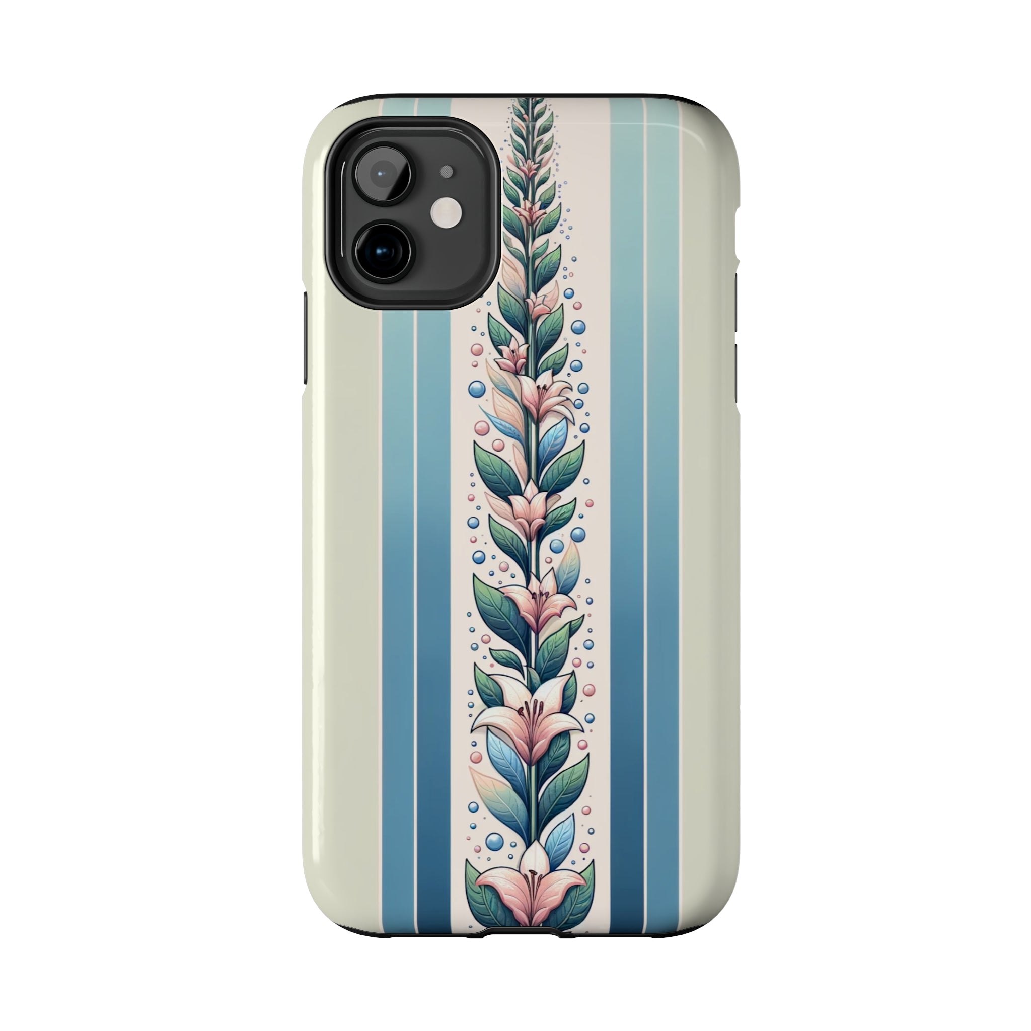 Lilies and leaves - Tough Phone Case