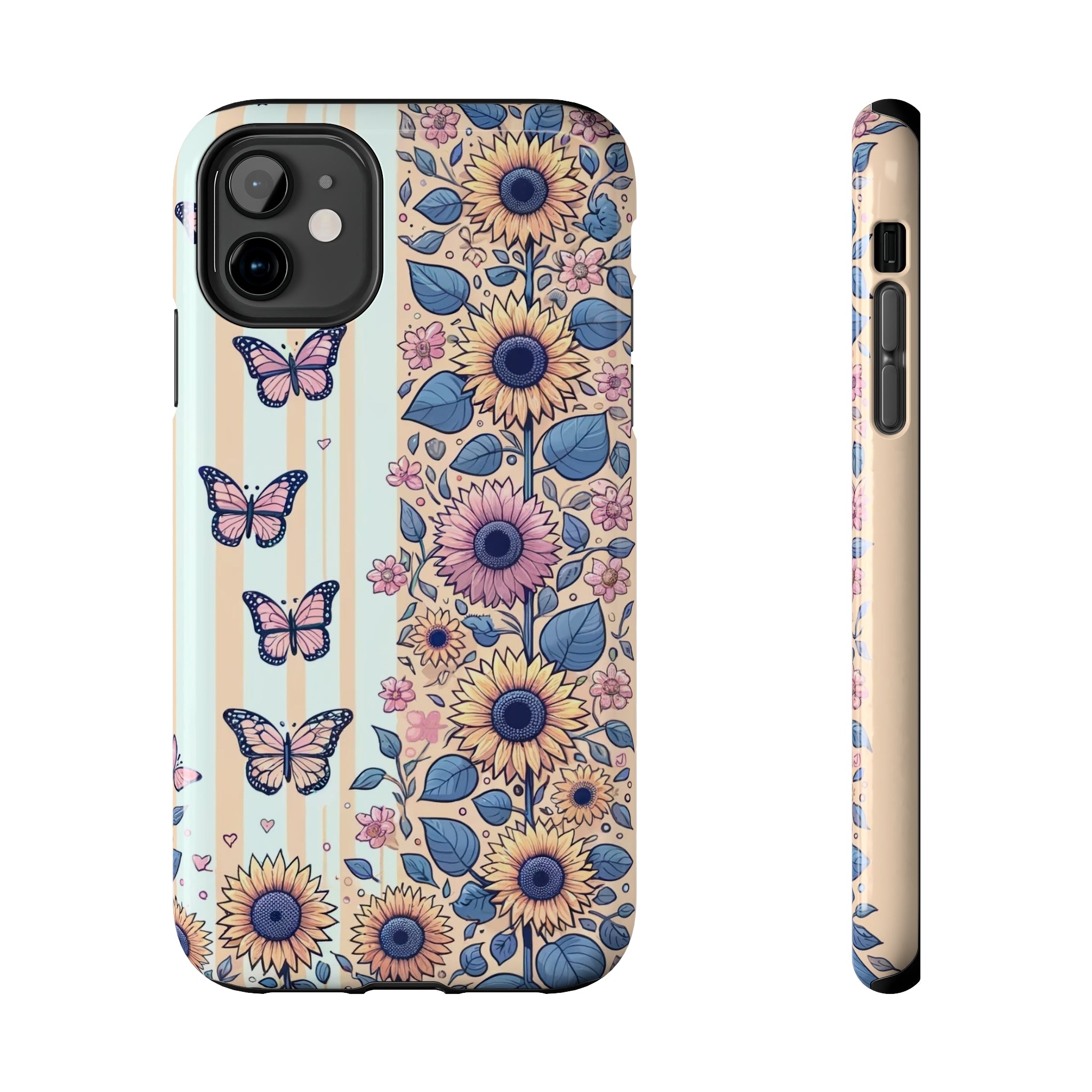 Butterflies and Sunflowers - Tough Phone Case