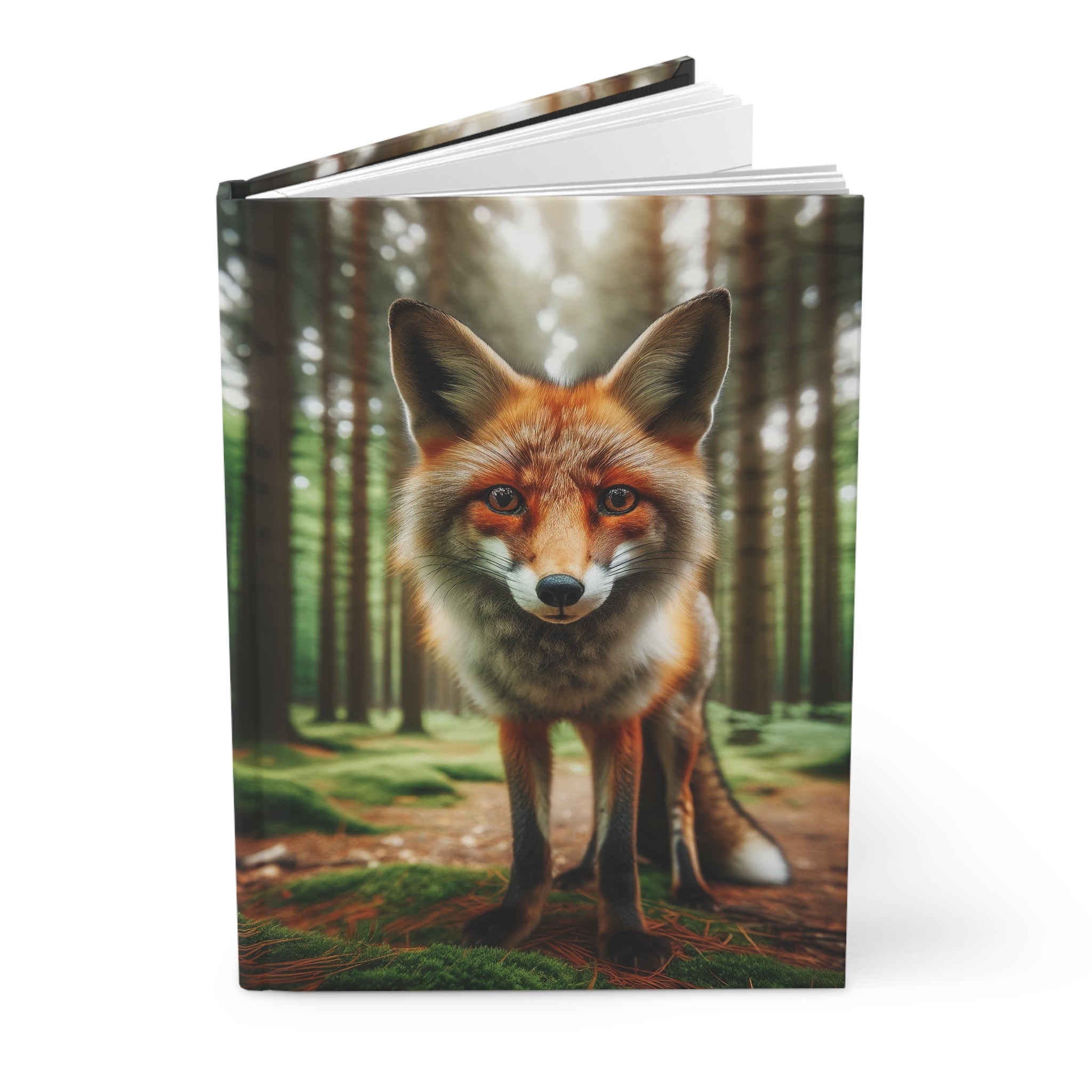 A curious fox - Hardcover Notebook