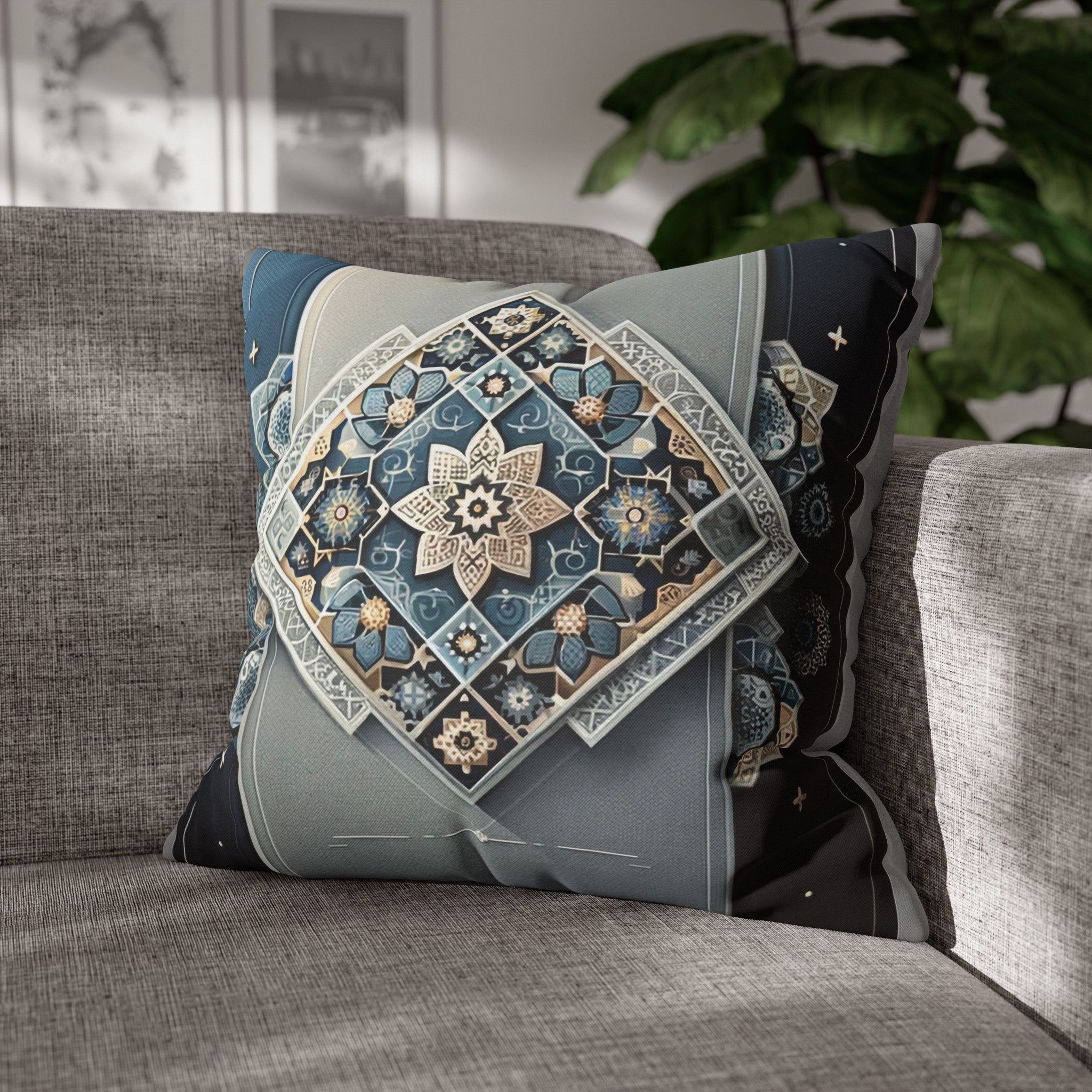 Islamic Art 7 - Polyester Square Pillowcase