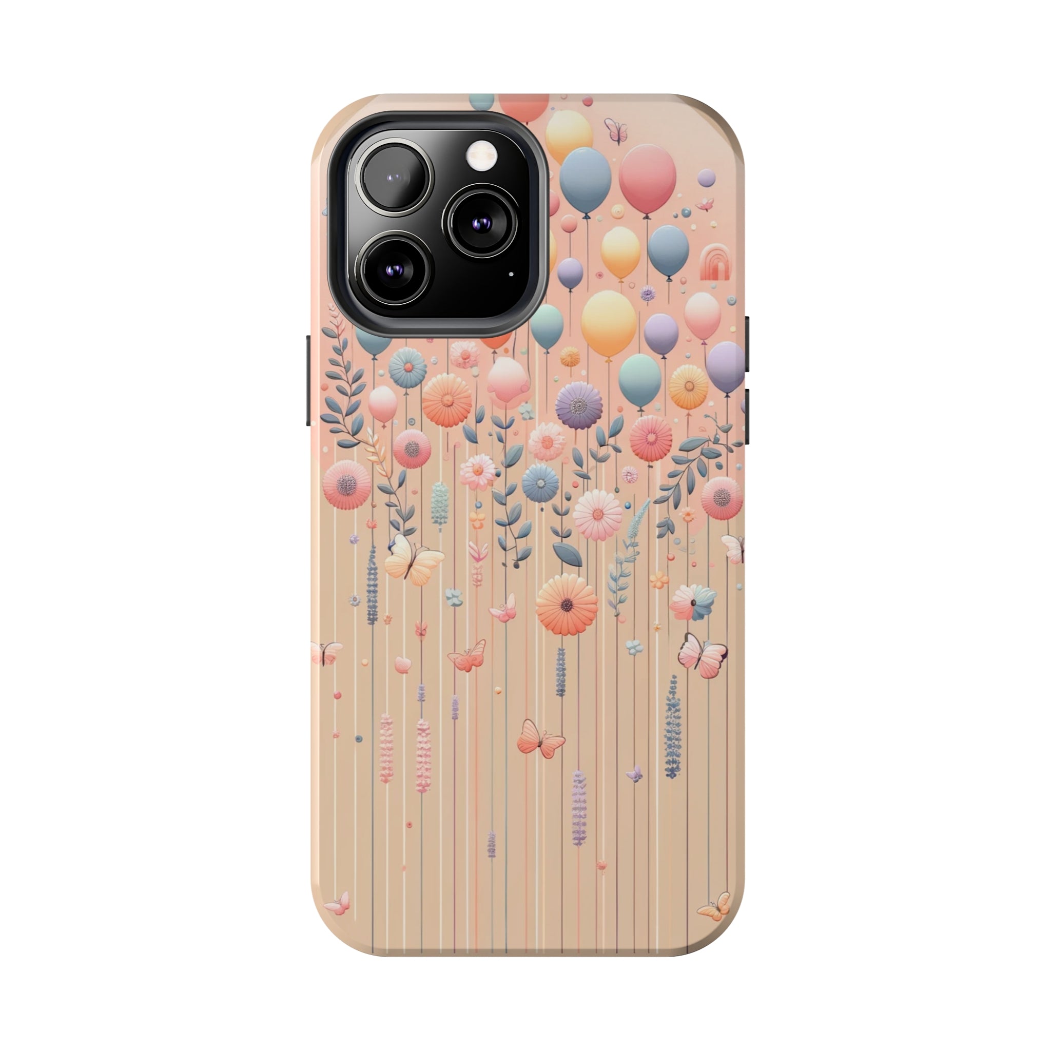 Balloons and flowers - Tough Phone Case