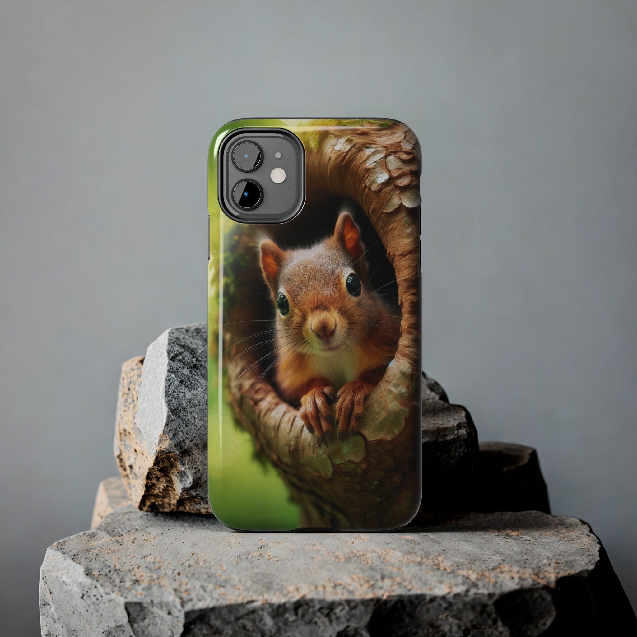 Squirrel in a tree - Tough Phone Case